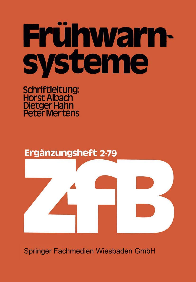 Frühwarnsysteme (Zeitschrift für Betriebswirtschaft) Law