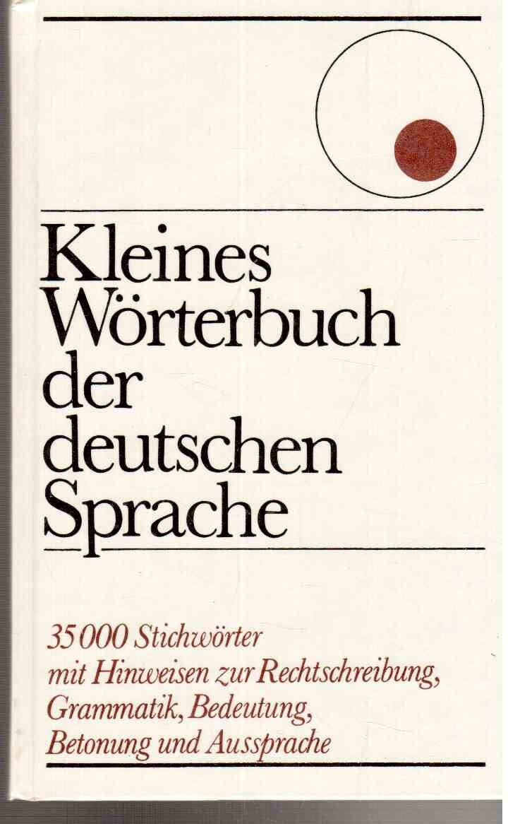 Kleines Wörterbuch der deutschen Sprache Education & Training