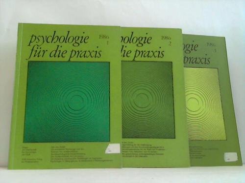 Psychologie für die Praxis. Organ der Gesellschaft für Psychologie der Deutschen Demokratischen Republik. 3 Hefte (1/2/3) Books