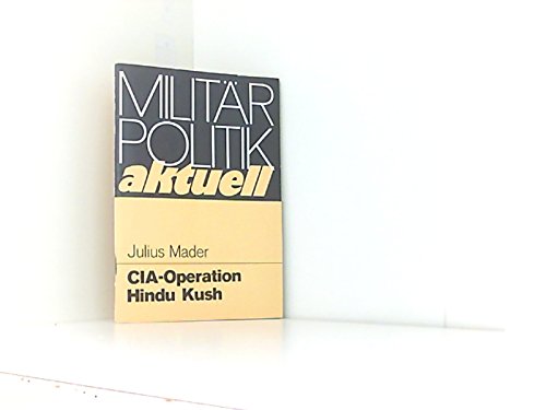 CIA-Operation Hindu Kush Books