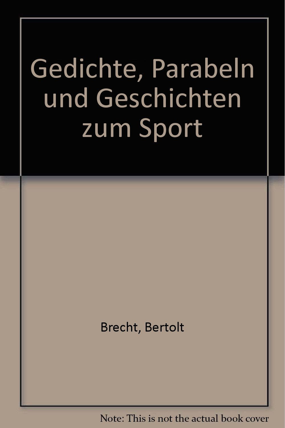 Gedichte, Parabeln und Geschichten zum Sport (Sport und Poesie) Books