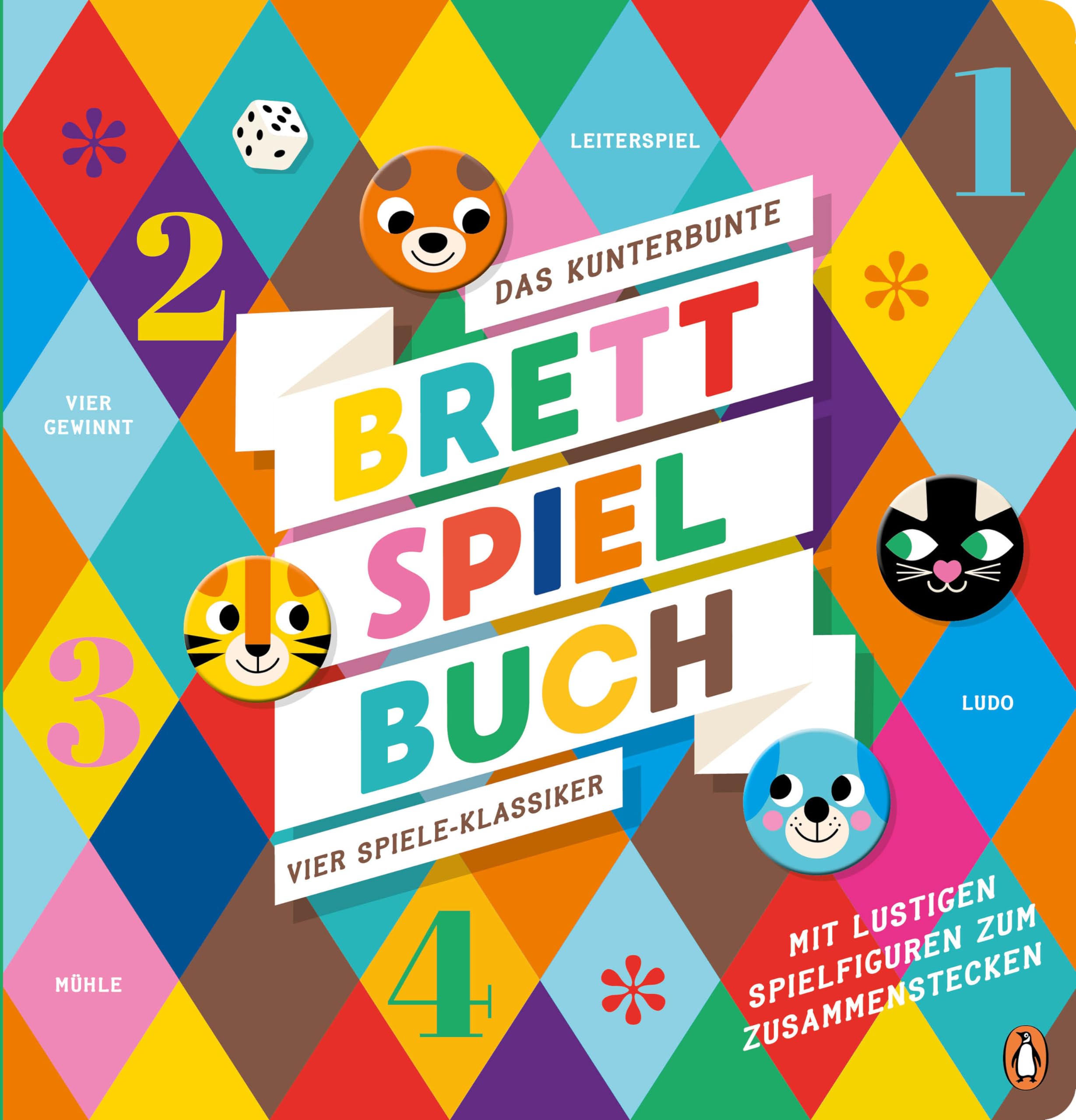 Das kunterbunte Brettspiel-Buch - Vier Spiele-Klassiker Leisure & Fun