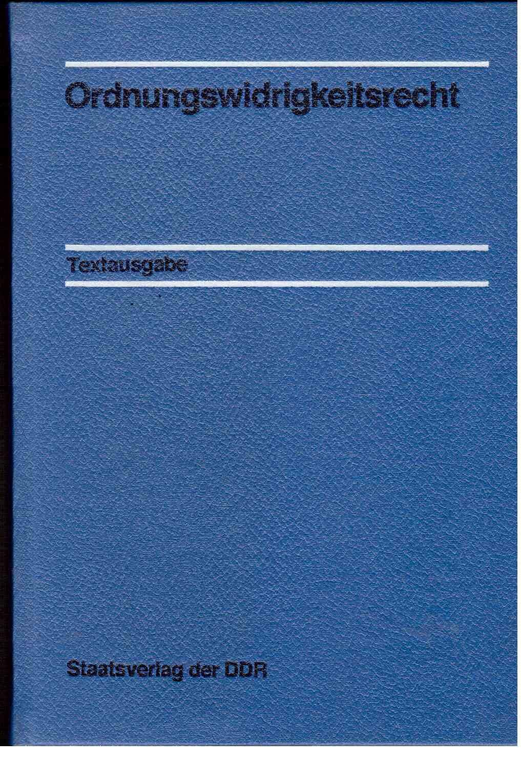 Ordnungswidrigkeitsrecht, book