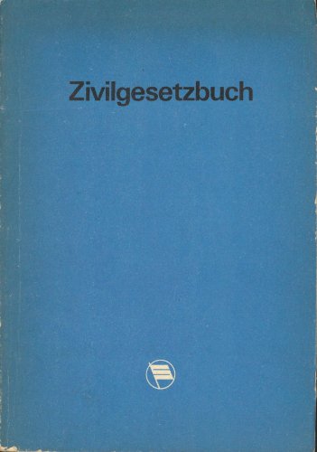 Zivilgesetzbuch der Deutschen Demokratischen Republik Law