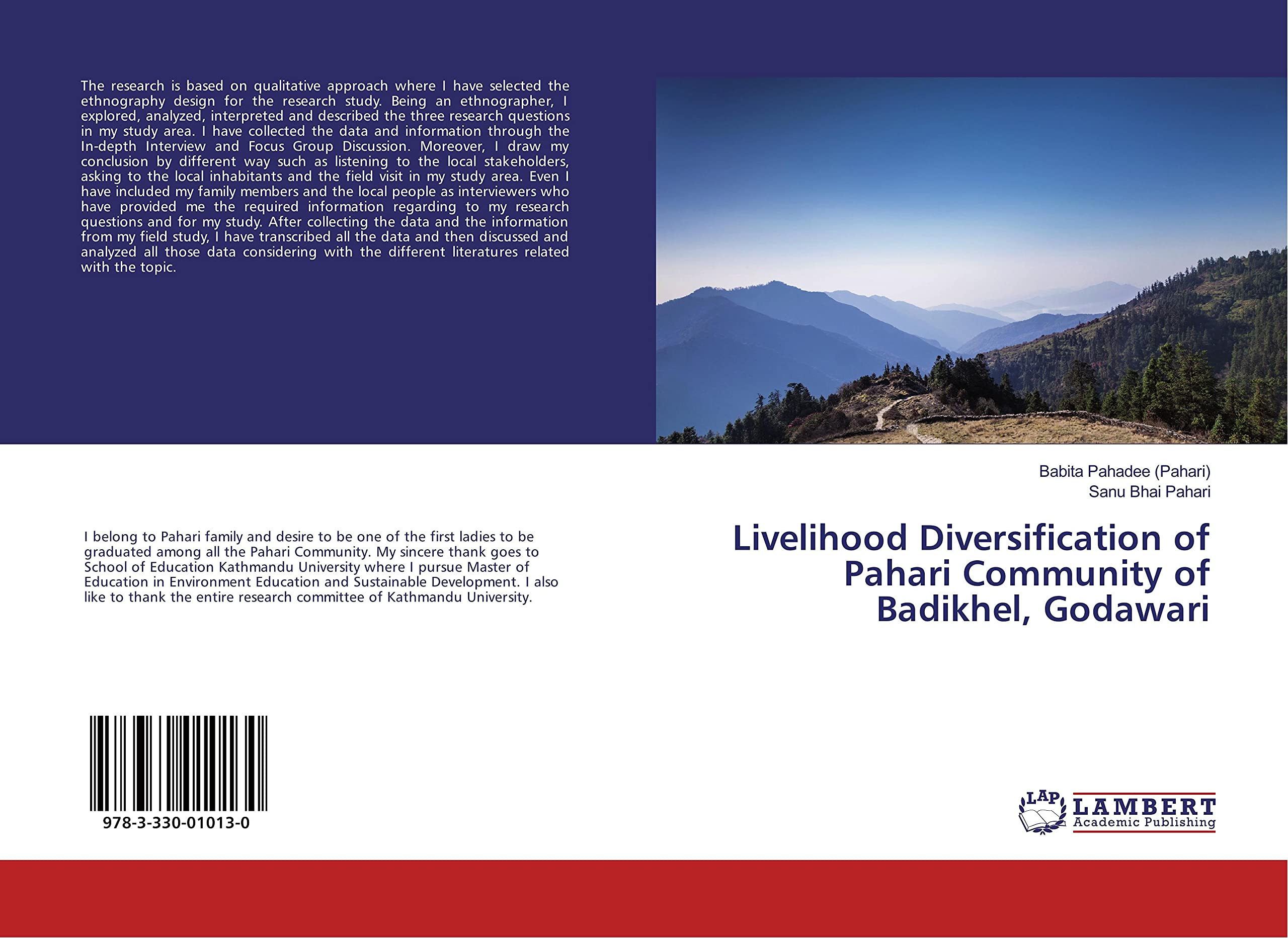 Livelihood Diversification of Pahari Community of Badikhel, Godawari book