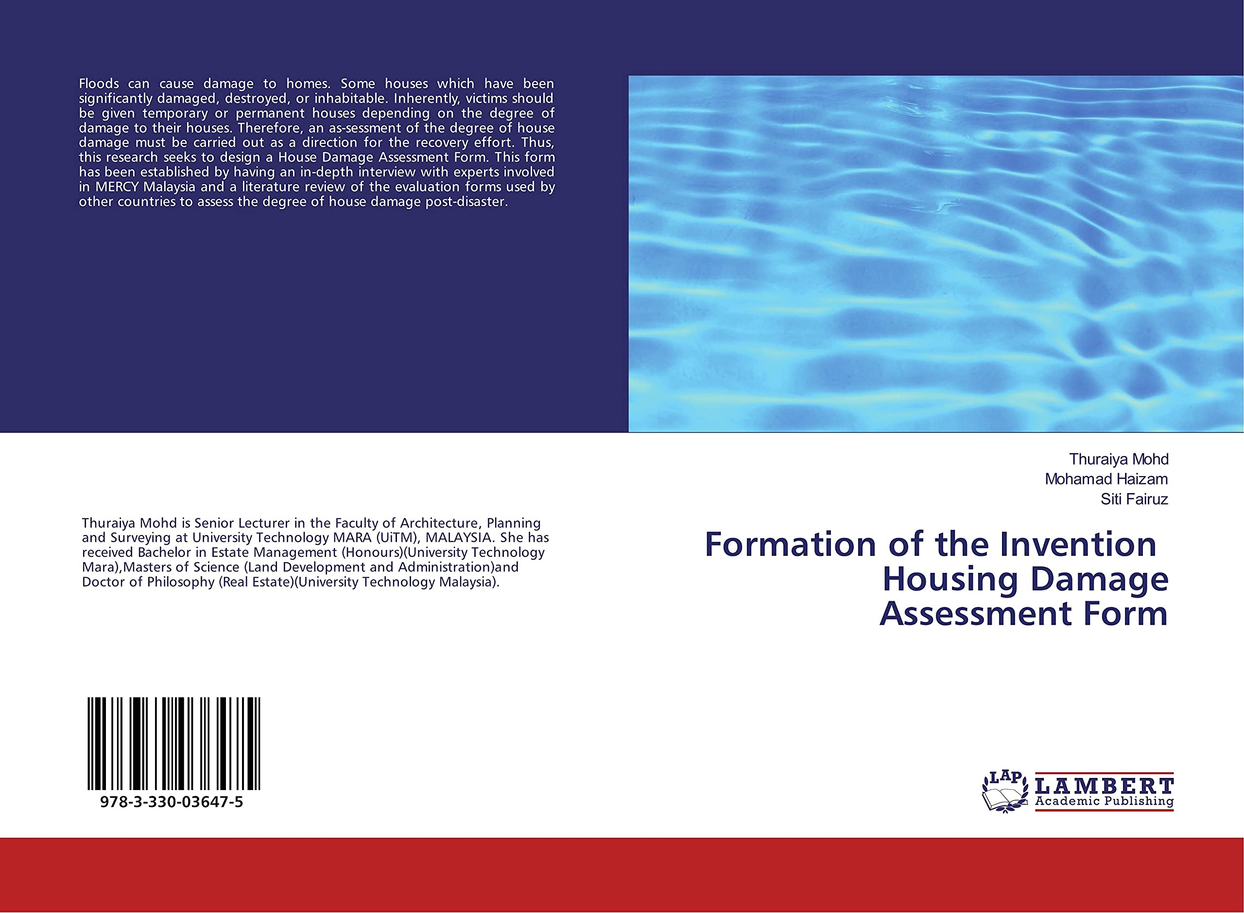 Formation of the Invention Housing Damage Assessment Form book