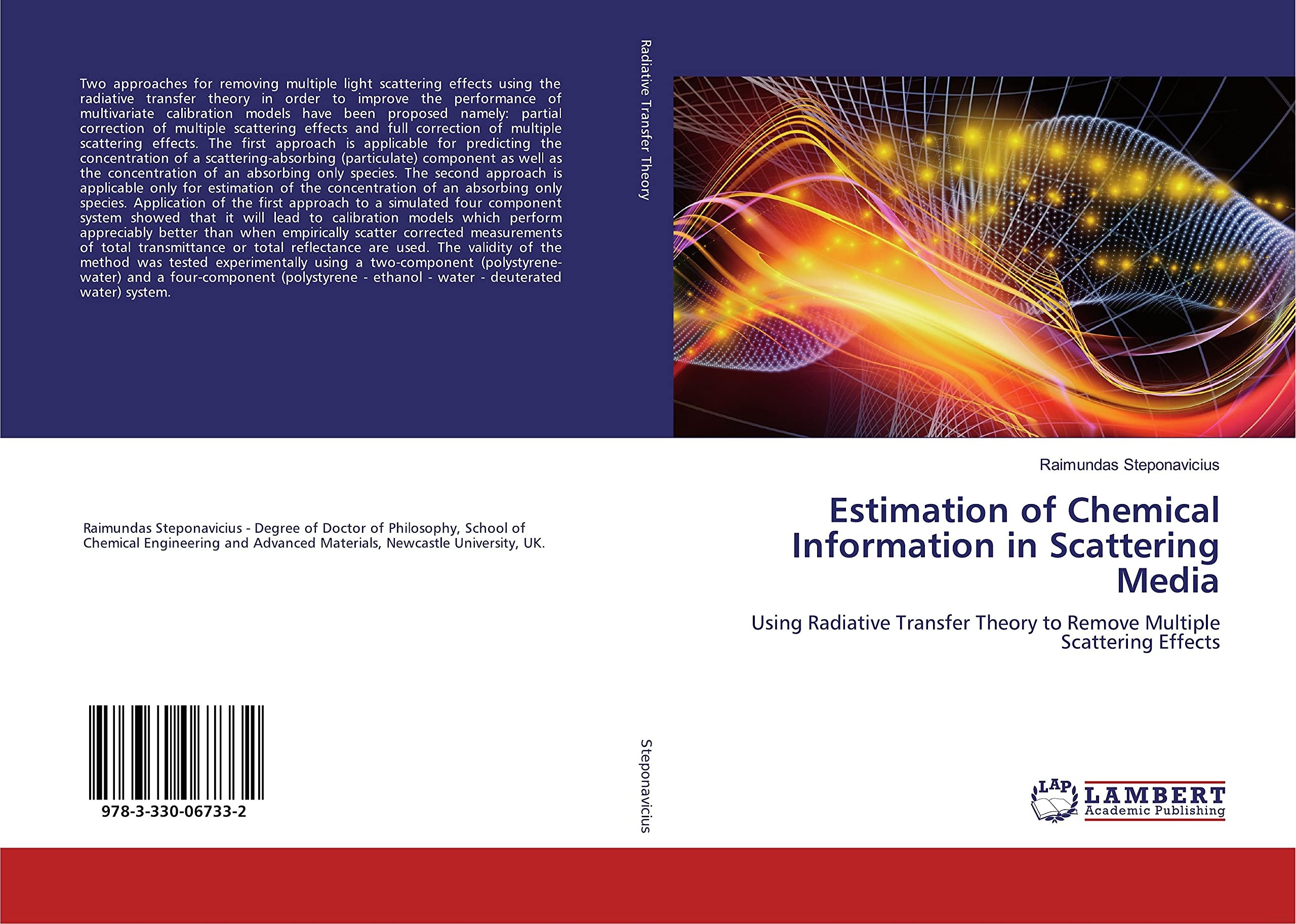 Estimation of Chemical Information in Scattering Media: Using Radiative Transfer Theory to Remove Multiple Scattering Effects Law