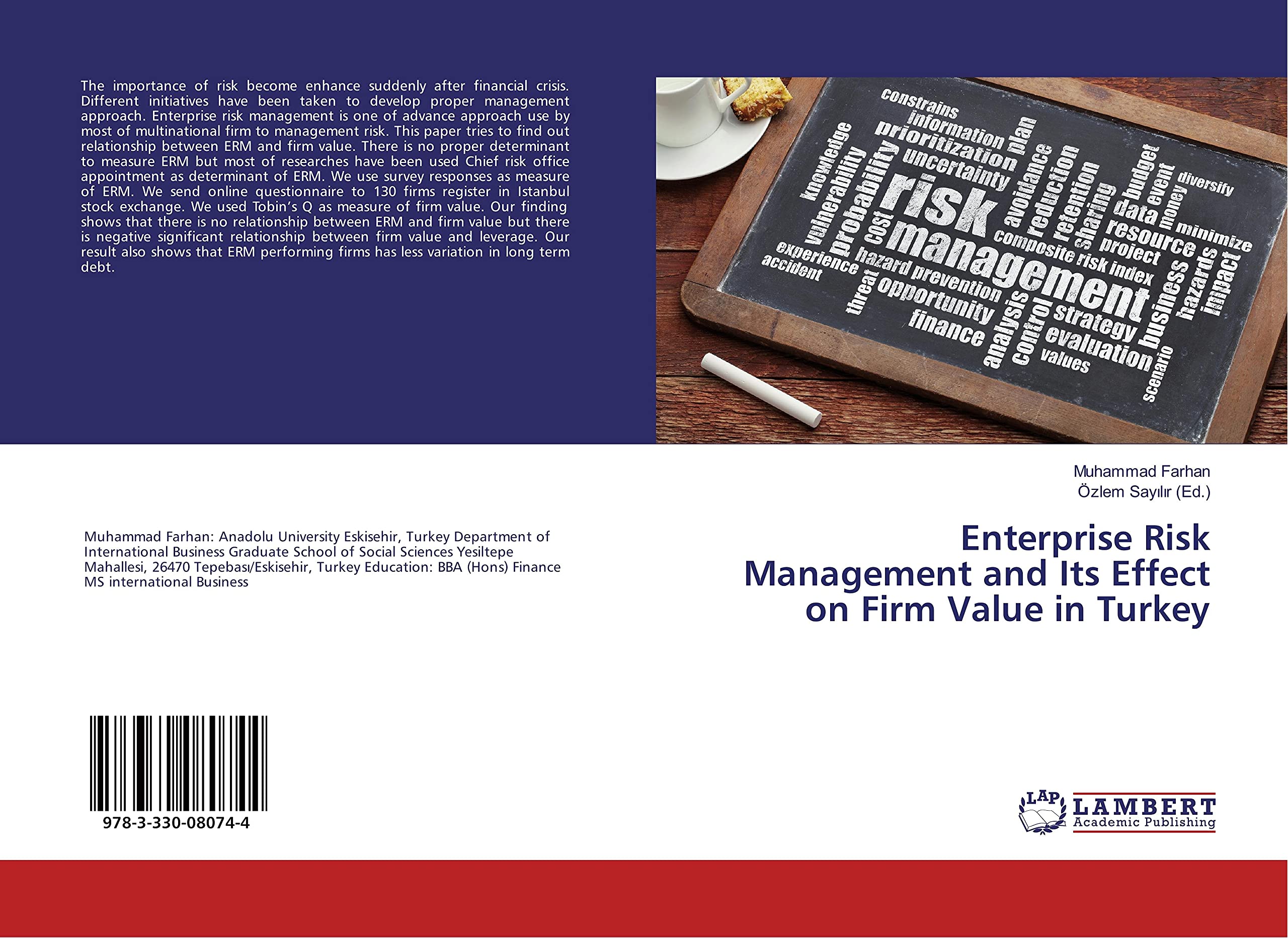 Enterprise Risk Management and Its Effect on Firm Value in Turkey Law