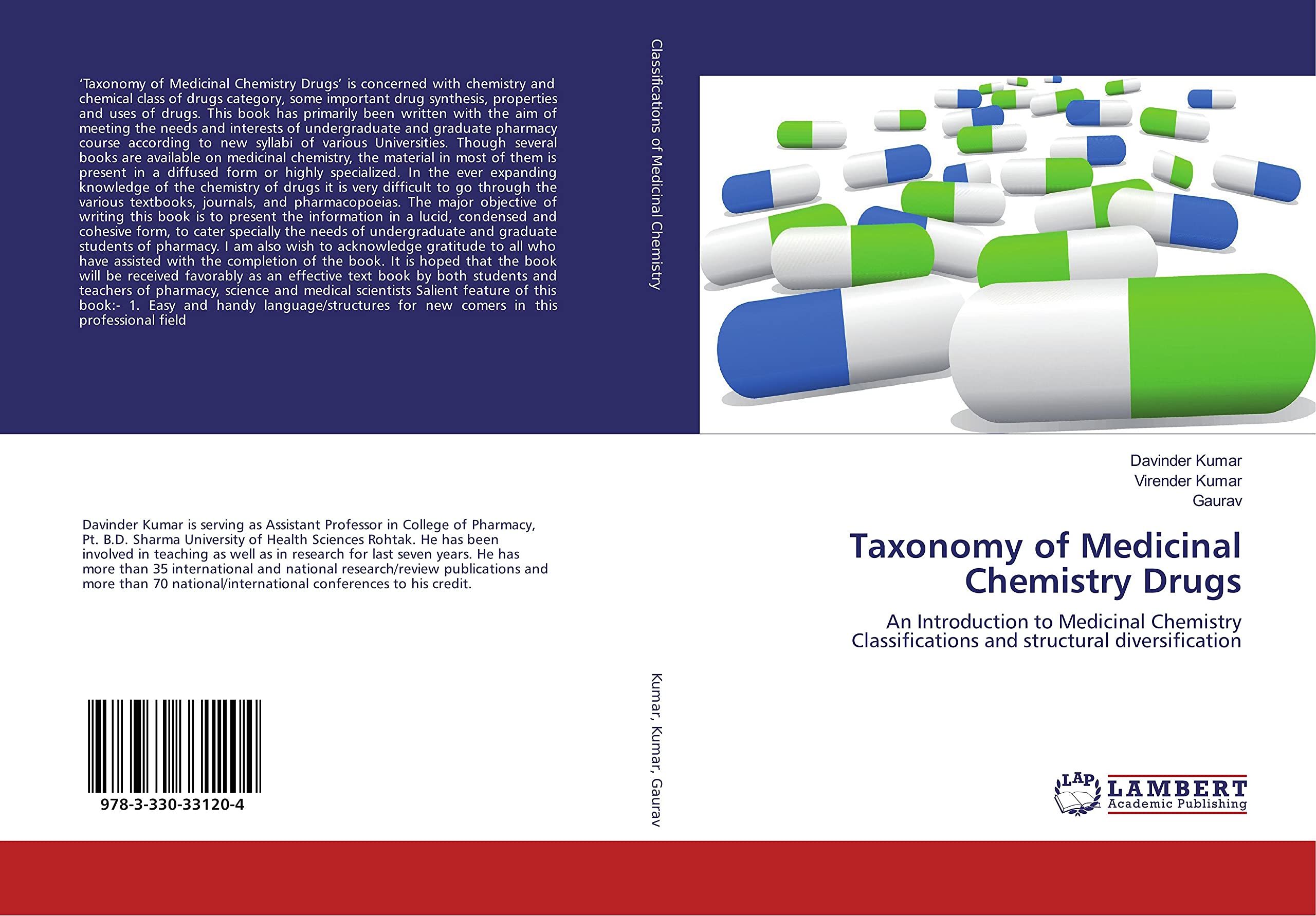 Taxonomy of Medicinal Chemistry Drugs: An Introduction to Medicinal Chemistry Classifications and structural diversification book