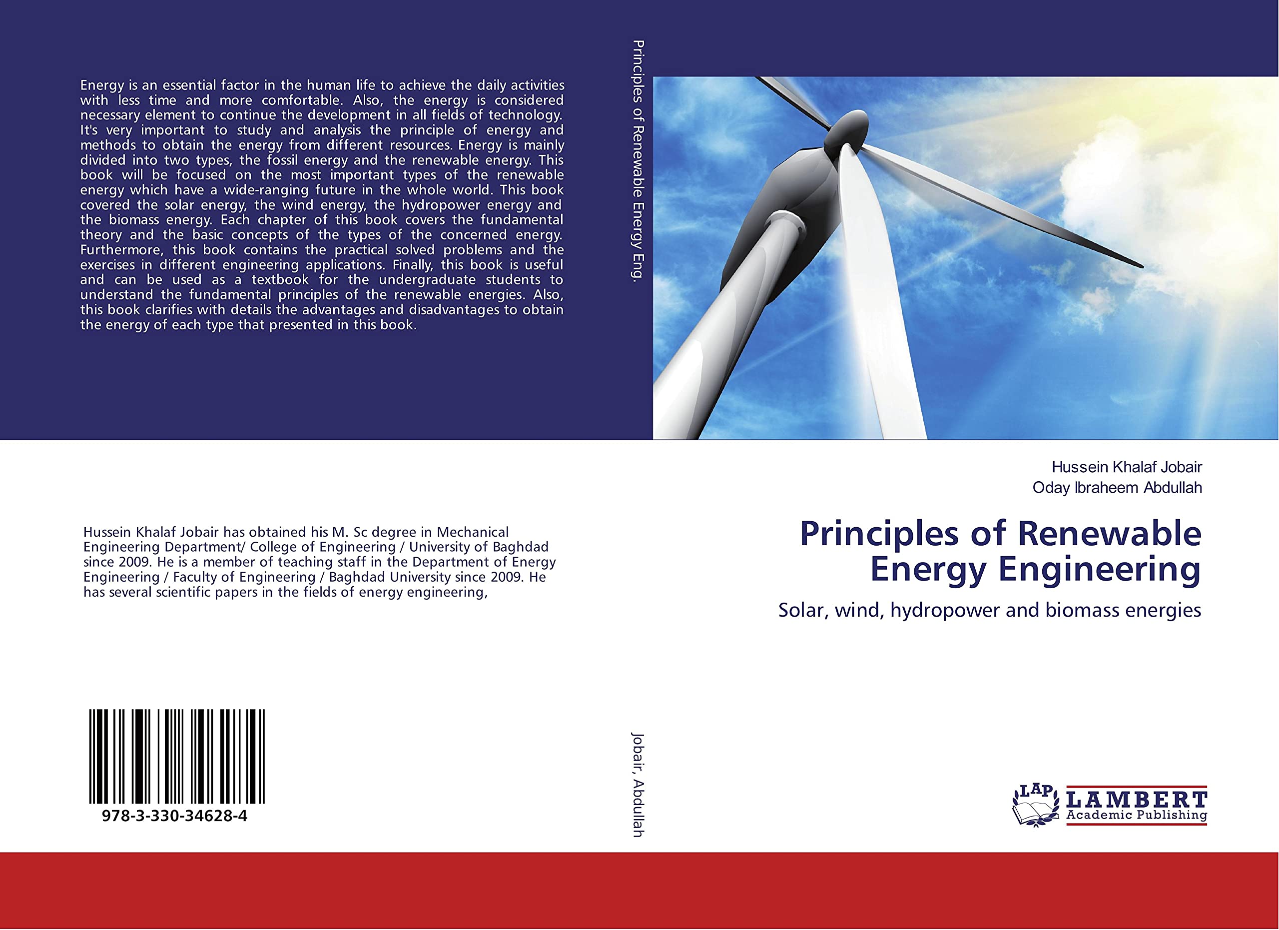 Principles of Renewable Energy Engineering: Solar, wind, hydropower and biomass energies Media & Communication