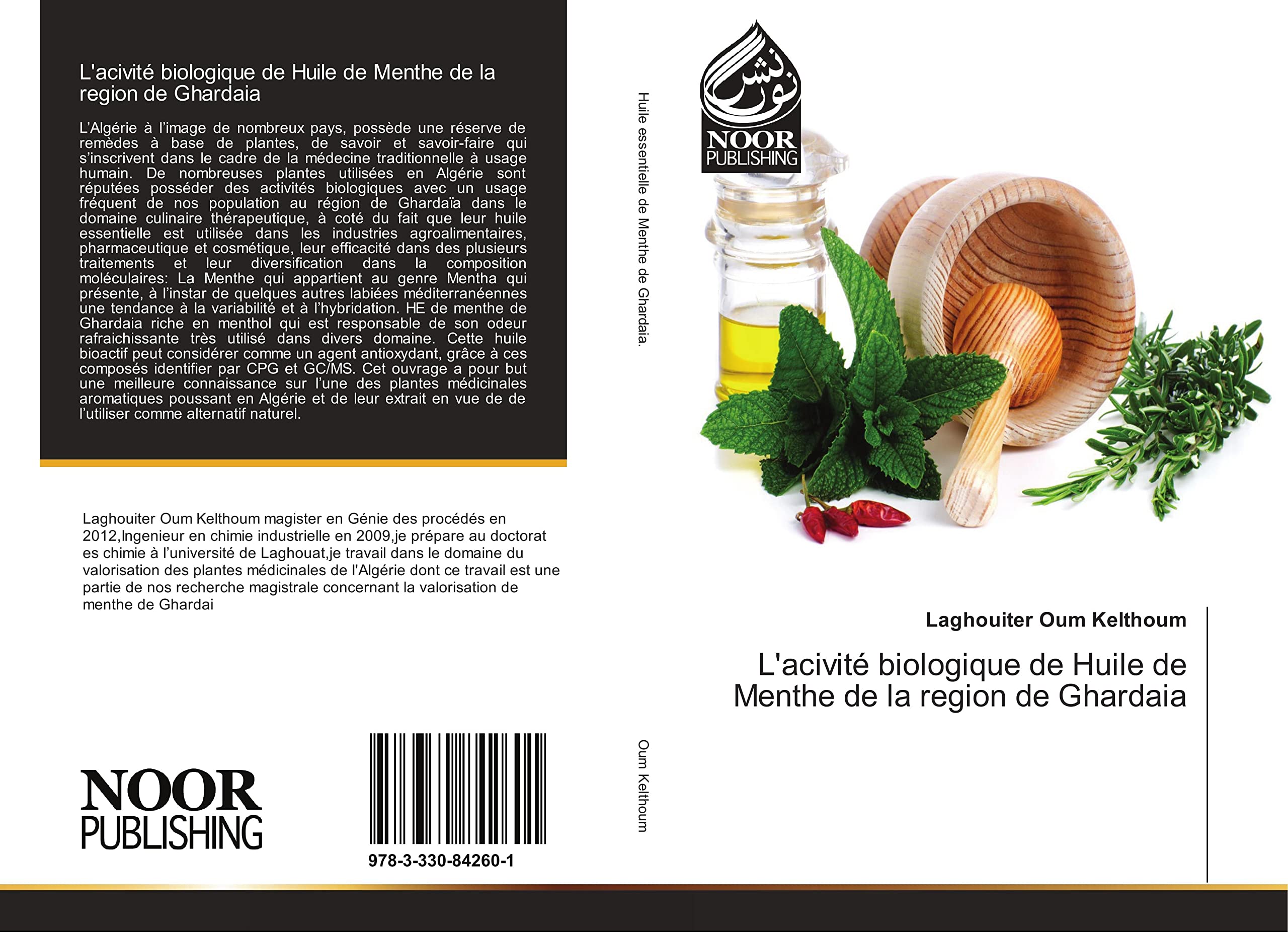 L'acivité biologique de Huile de Menthe de la region de Ghardaia book