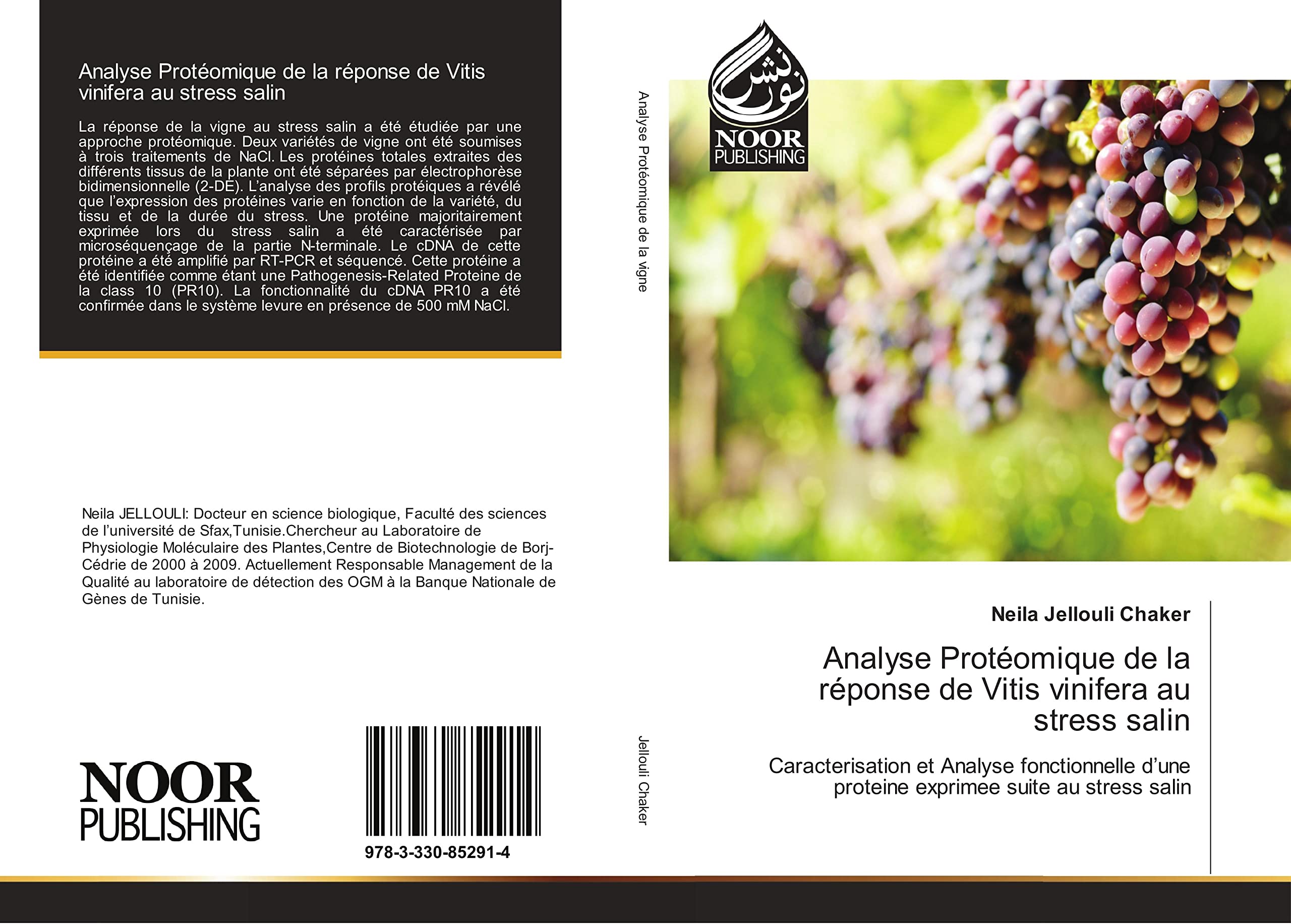 Analyse Protéomique de la réponse de Vitis vinifera au stress salin: Caracterisation et Analyse fonctionnelle d’une proteine exprimee suite au stress salin book