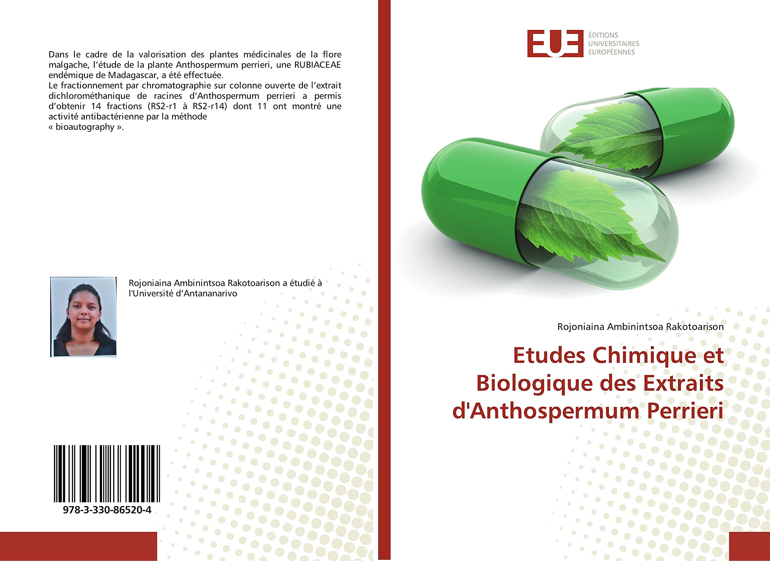 Etudes Chimique et Biologique des Extraits d'Anthospermum Perrieri book