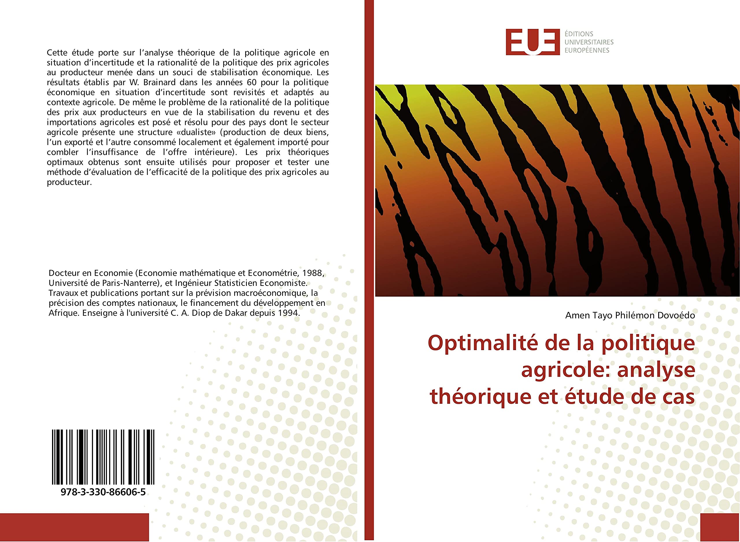 Optimalité de la politique agricole: analyse théorique et étude de cas book
