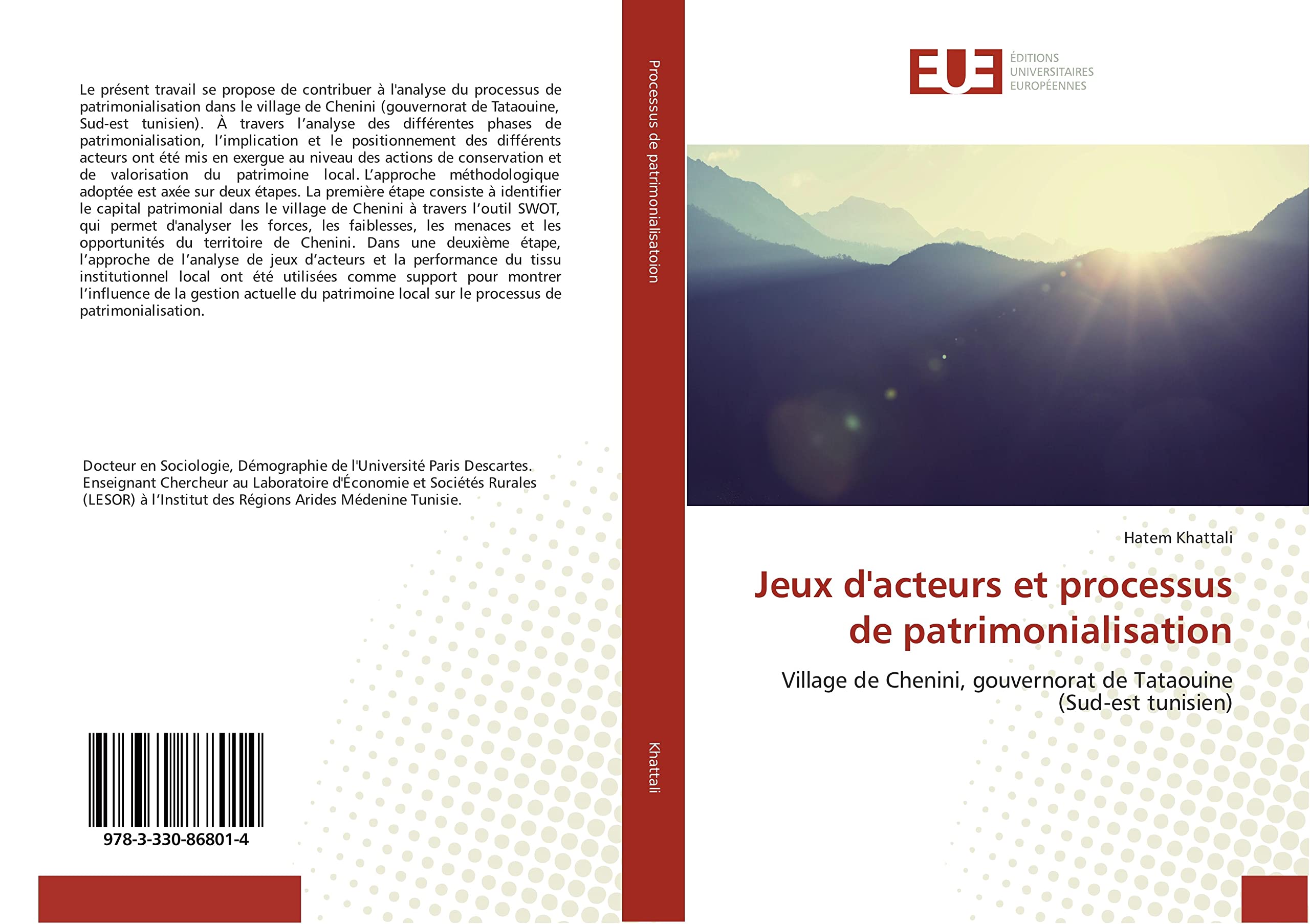 Jeux d'acteurs et processus de patrimonialisation: Village de Chenini, gouvernorat de Tataouine (Sud-est tunisien) book