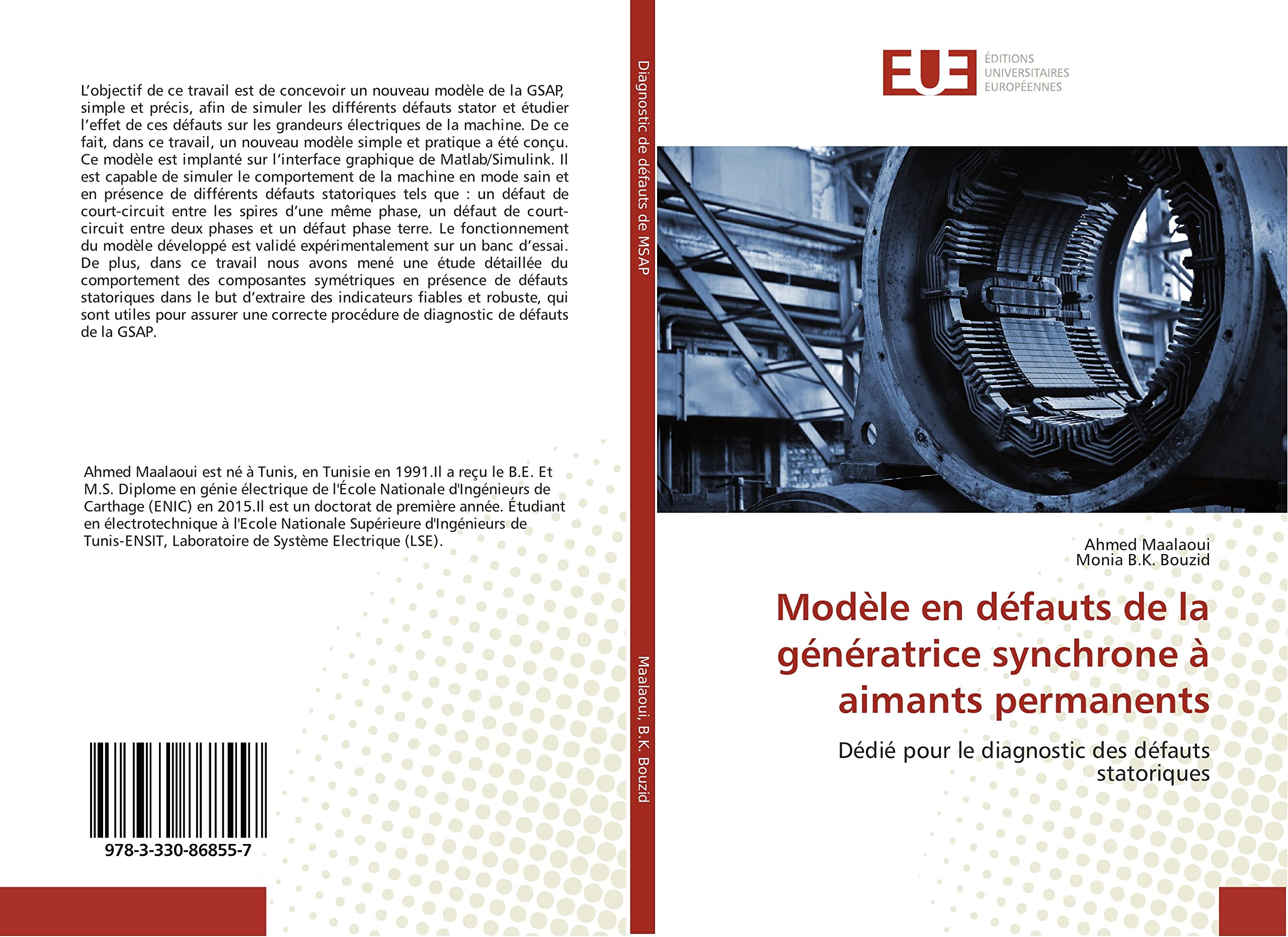 Modèle en défauts de la génératrice synchrone à aimants permanents: Dédié pour le diagnostic des défauts statoriques book