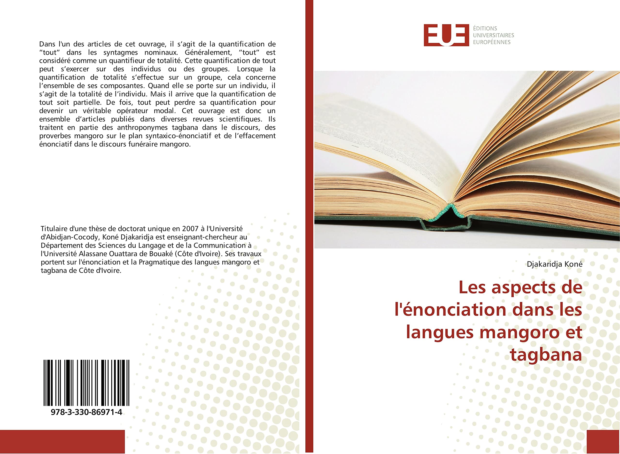 Les aspects de l'enonciation dans les langues mangoro et tagbana book