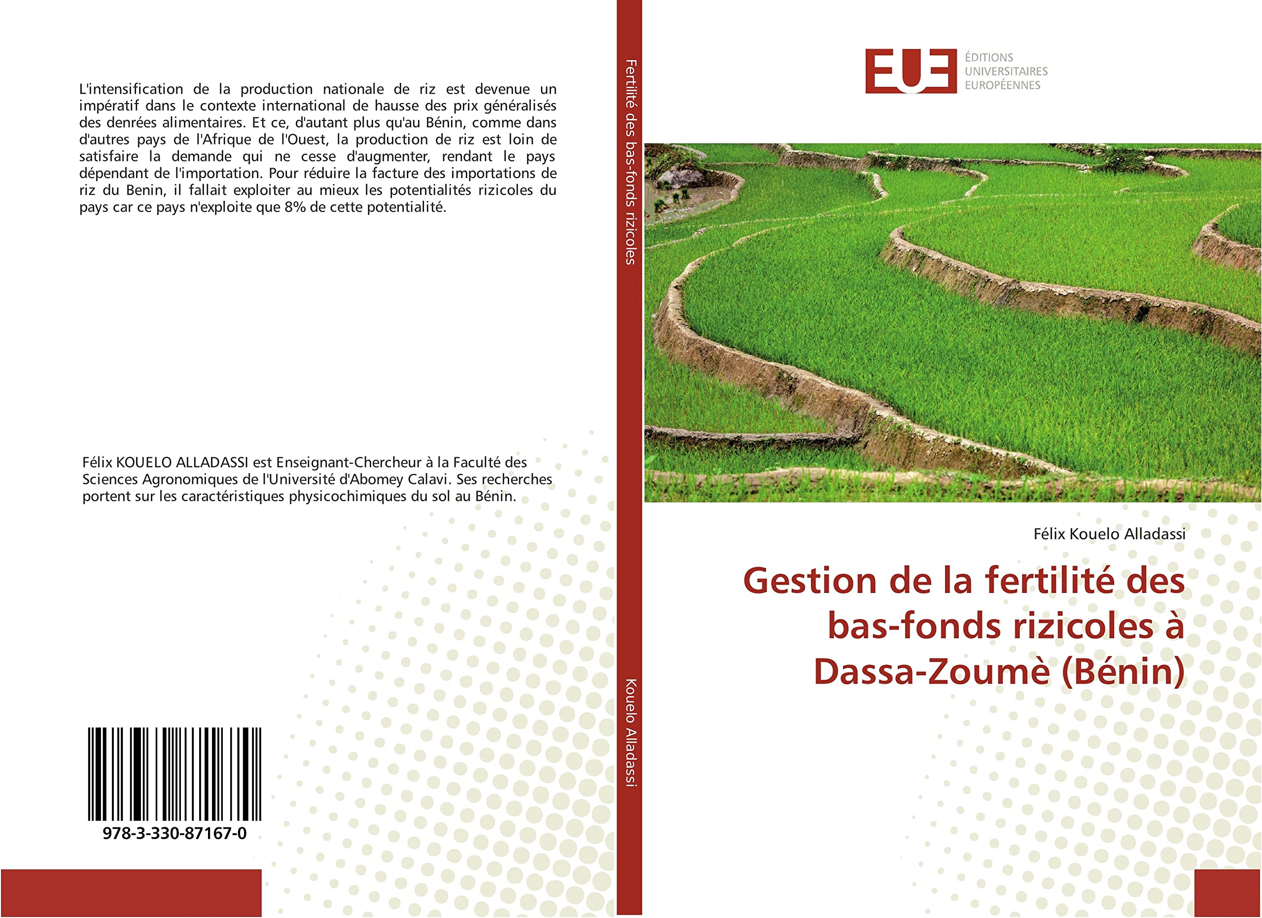 Gestion de la fertilité des bas-fonds rizicoles à Dassa-Zoumè (Bénin) book