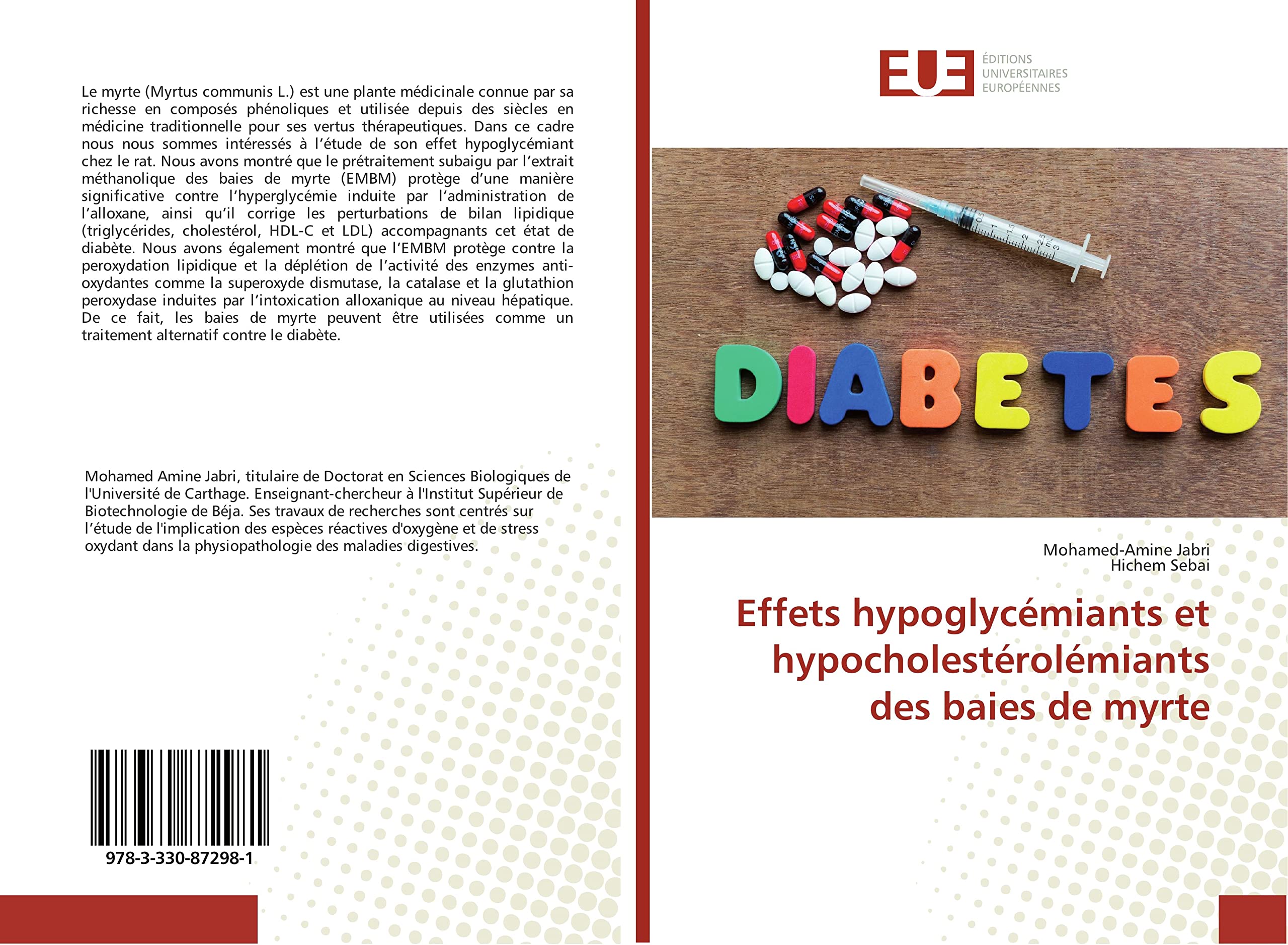 Effets hypoglycemiants et hypocholesterolemiants des baies de myrte book