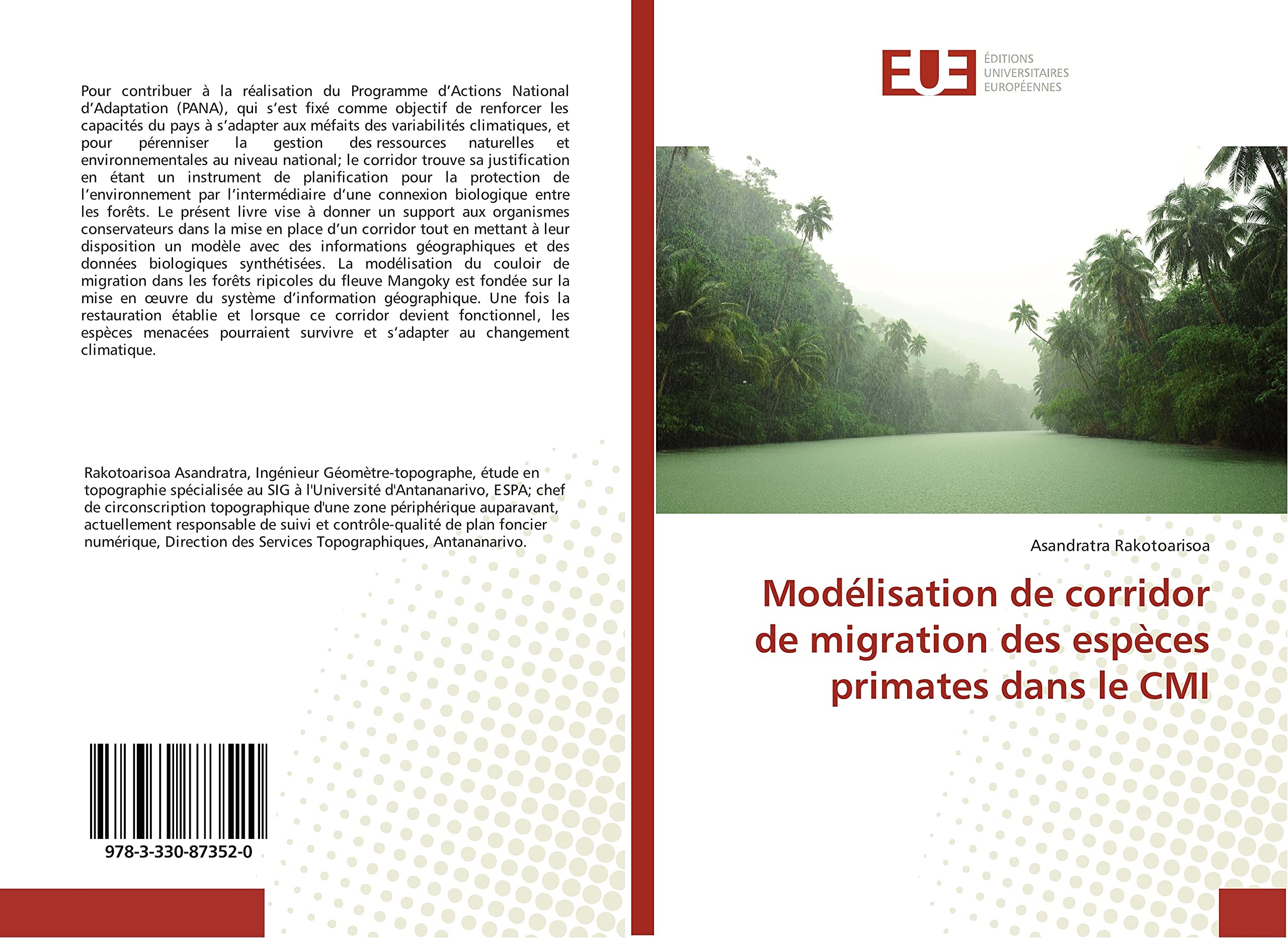 Modélisation de corridor de migration des espèces primates dans le CMI book