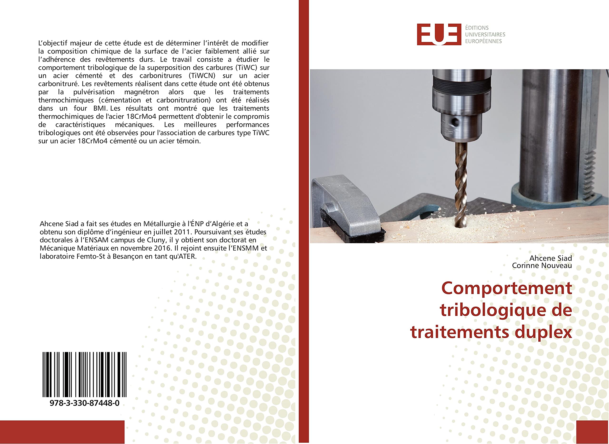 Comportement tribologique de traitements duplex book