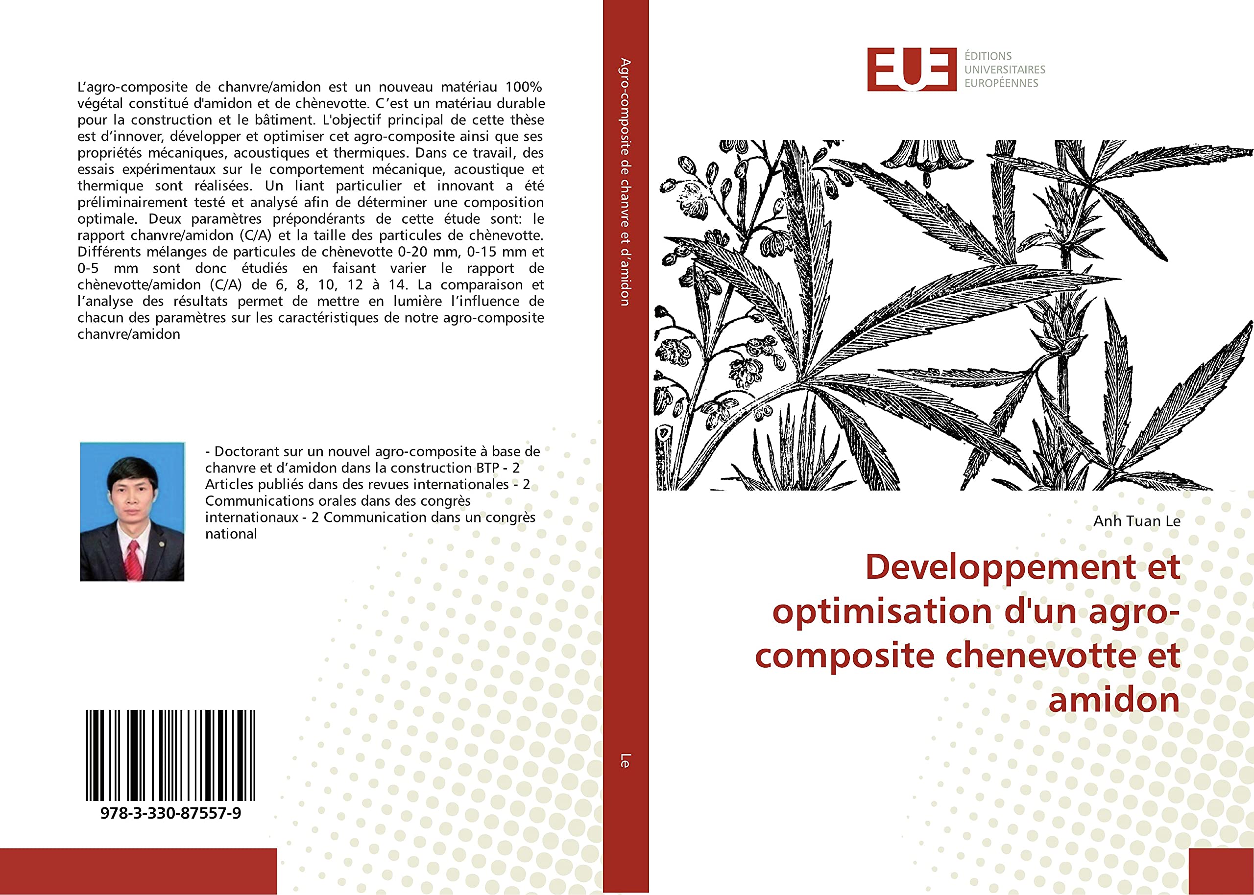 Developpement et optimisation d'un agro-composite chenevotte et amidon book