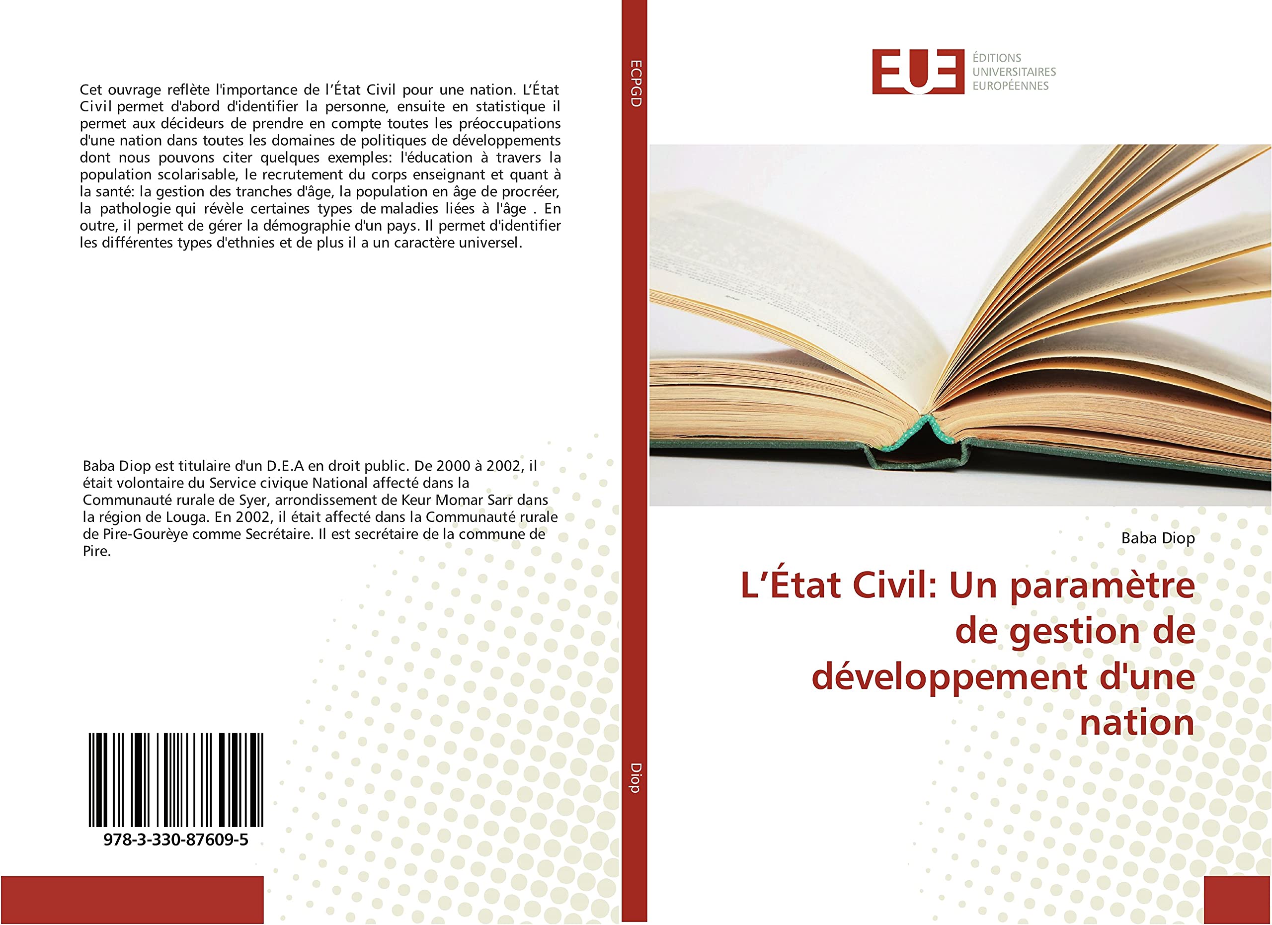 L’État Civil: Un paramètre de gestion de développement d'une nation book