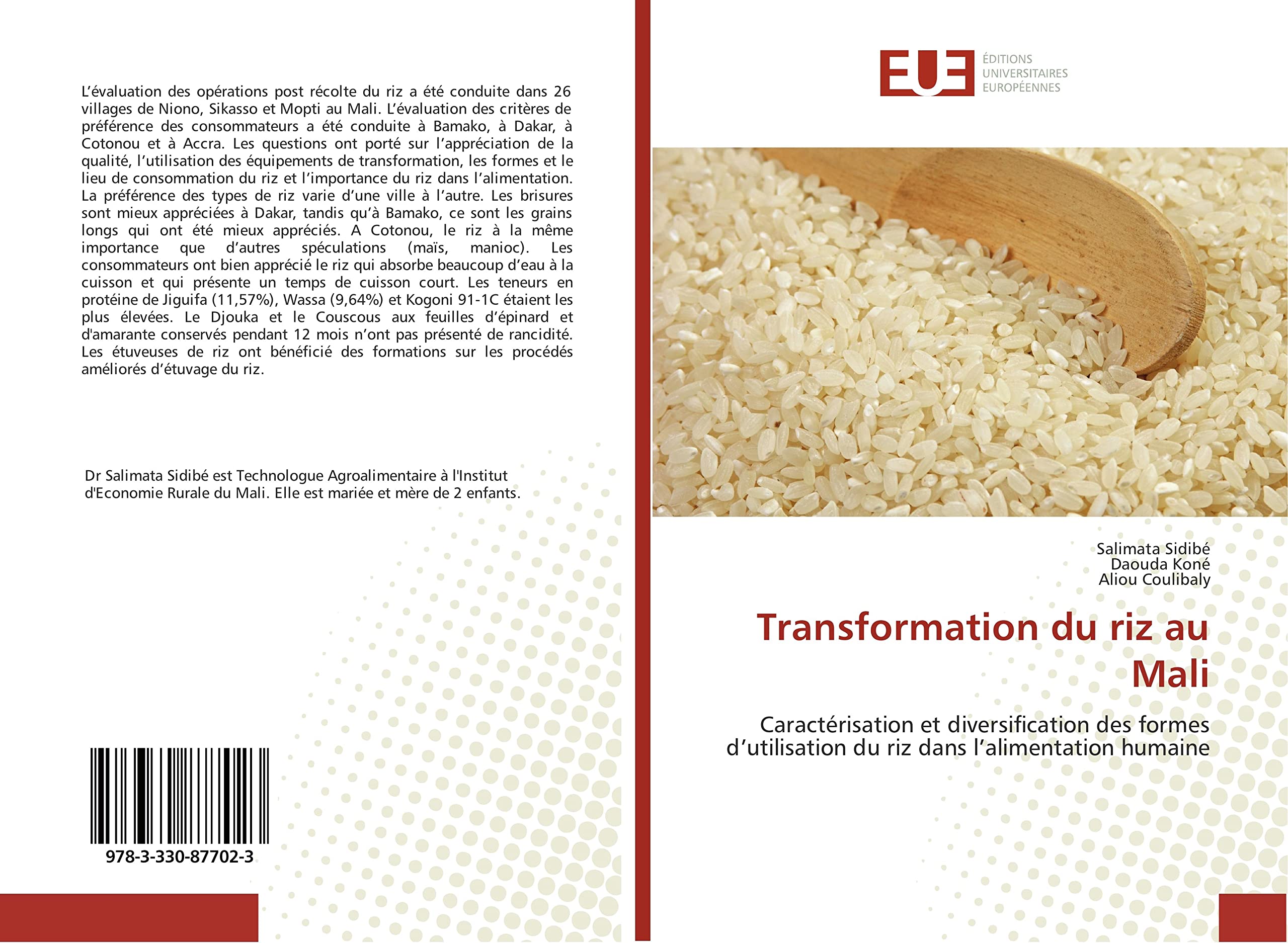 Transformation du riz au Mali: Caractérisation et diversification des formes d’utilisation du riz dans l’alimentation humaine book