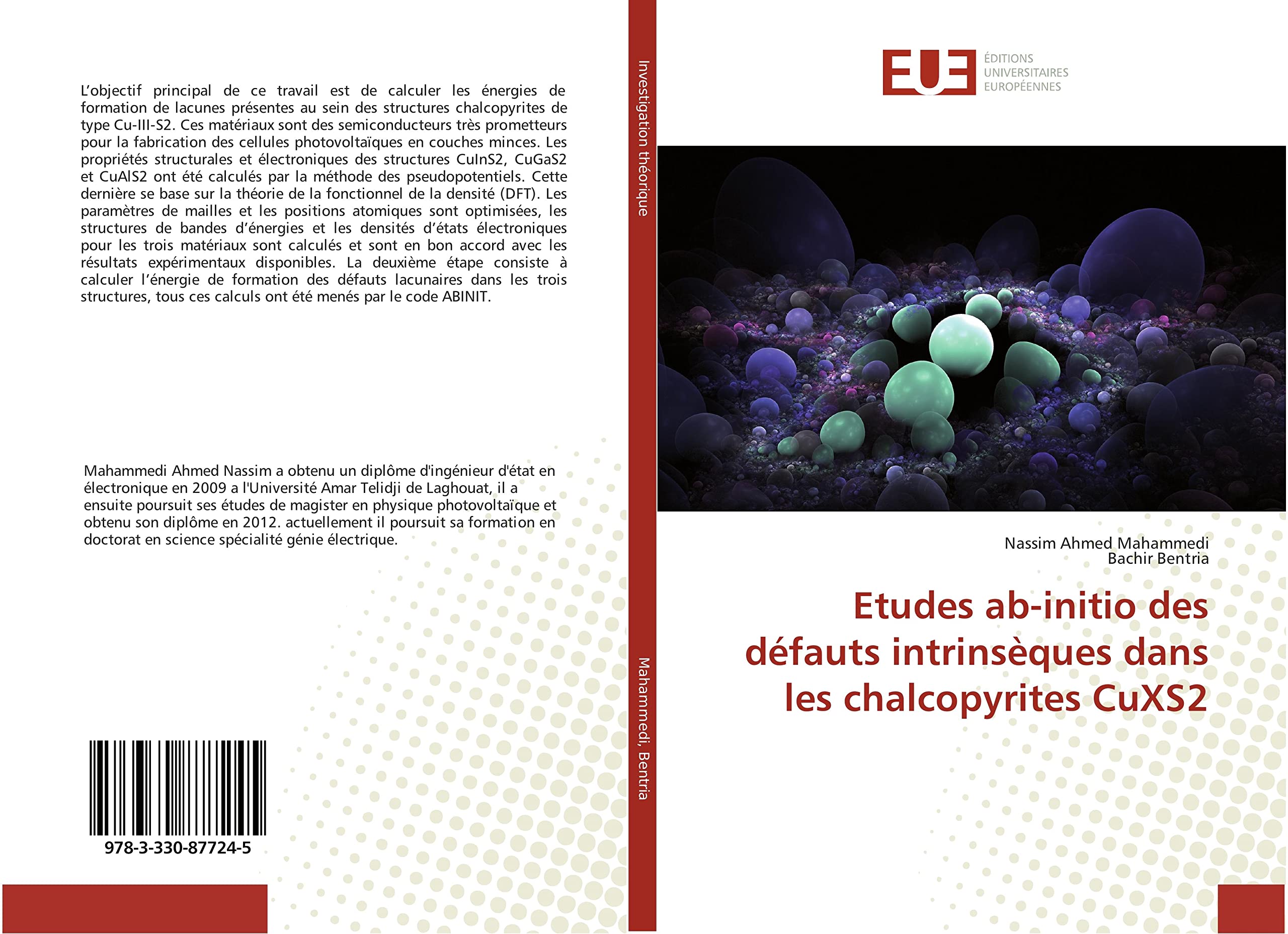 Etudes ab-initio des défauts intrinsèques dans les chalcopyrites CuXS2 book
