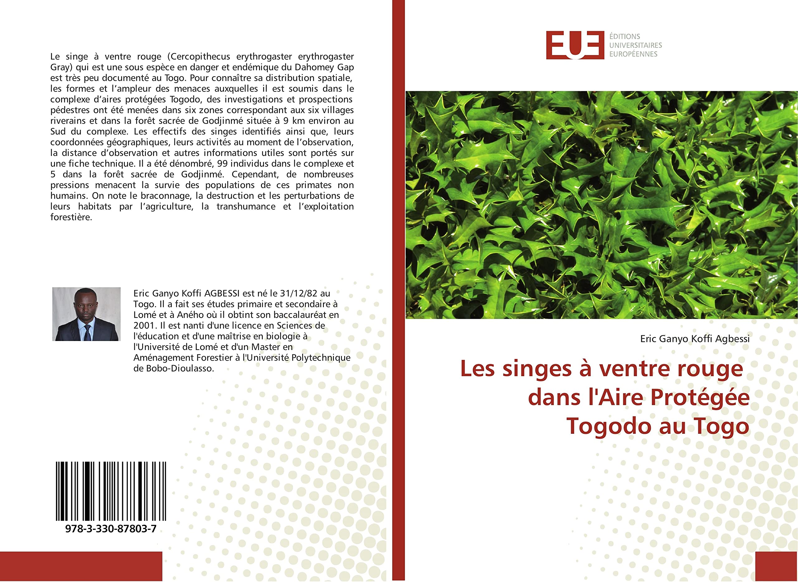 Les singes A ventre rouge dans l'Aire Protegee Togodo au Togo book