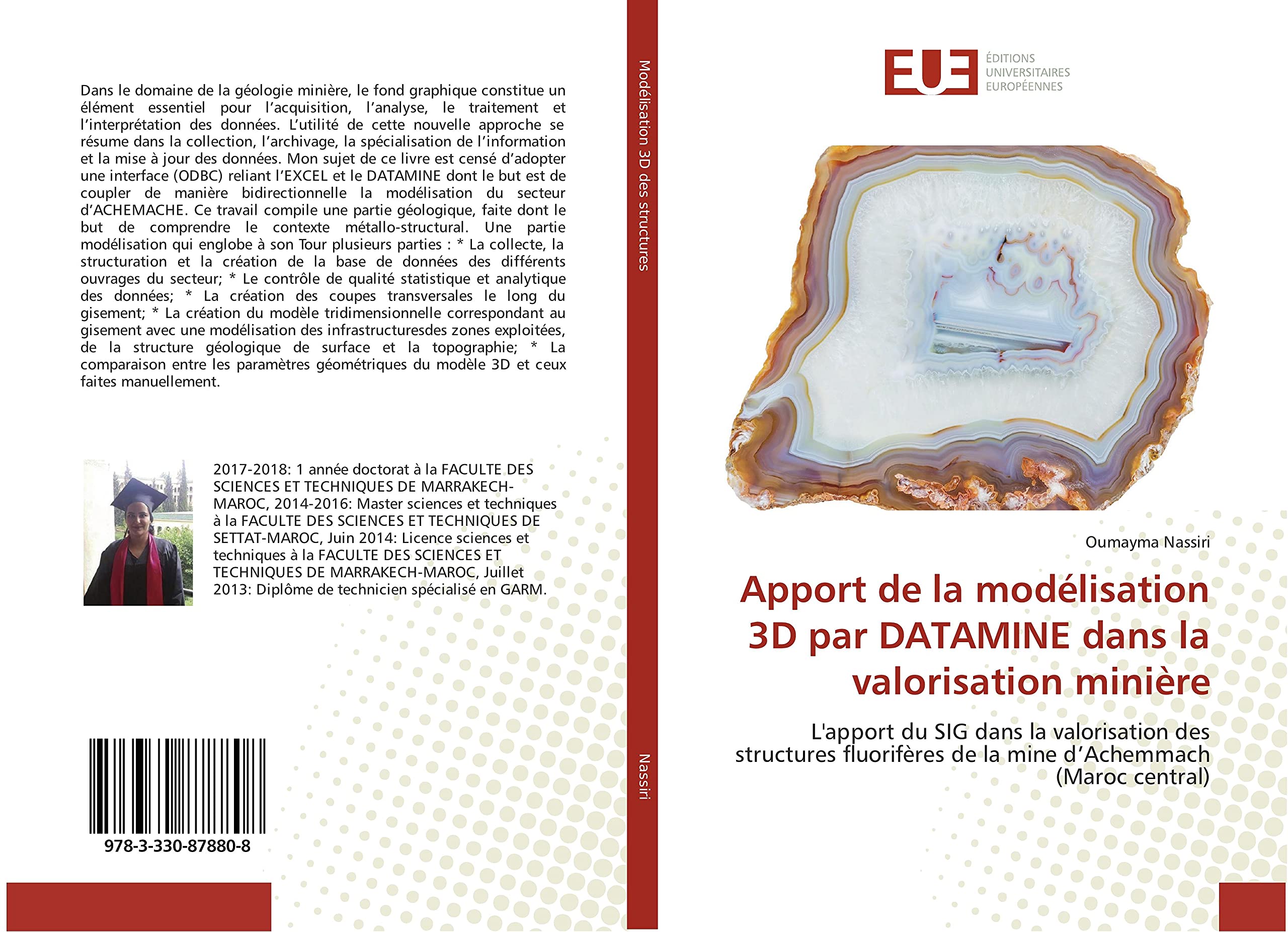 Apport de la modélisation 3D par DATAMINE dans la valorisation minière: L'apport du SIG dans la valorisation des structures fluorifères de la mine d’Achemmach (Maroc central) book