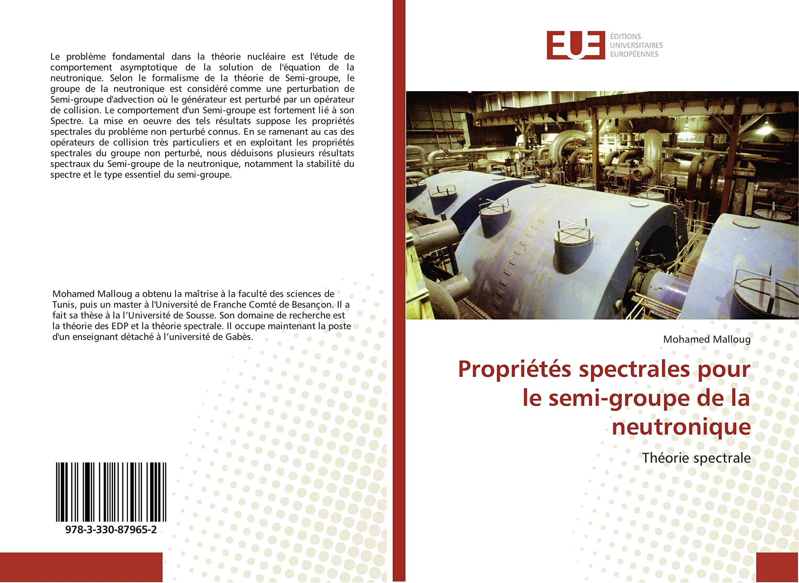 Propriétés spectrales pour le semi-groupe de la neutronique: Théorie spectrale book