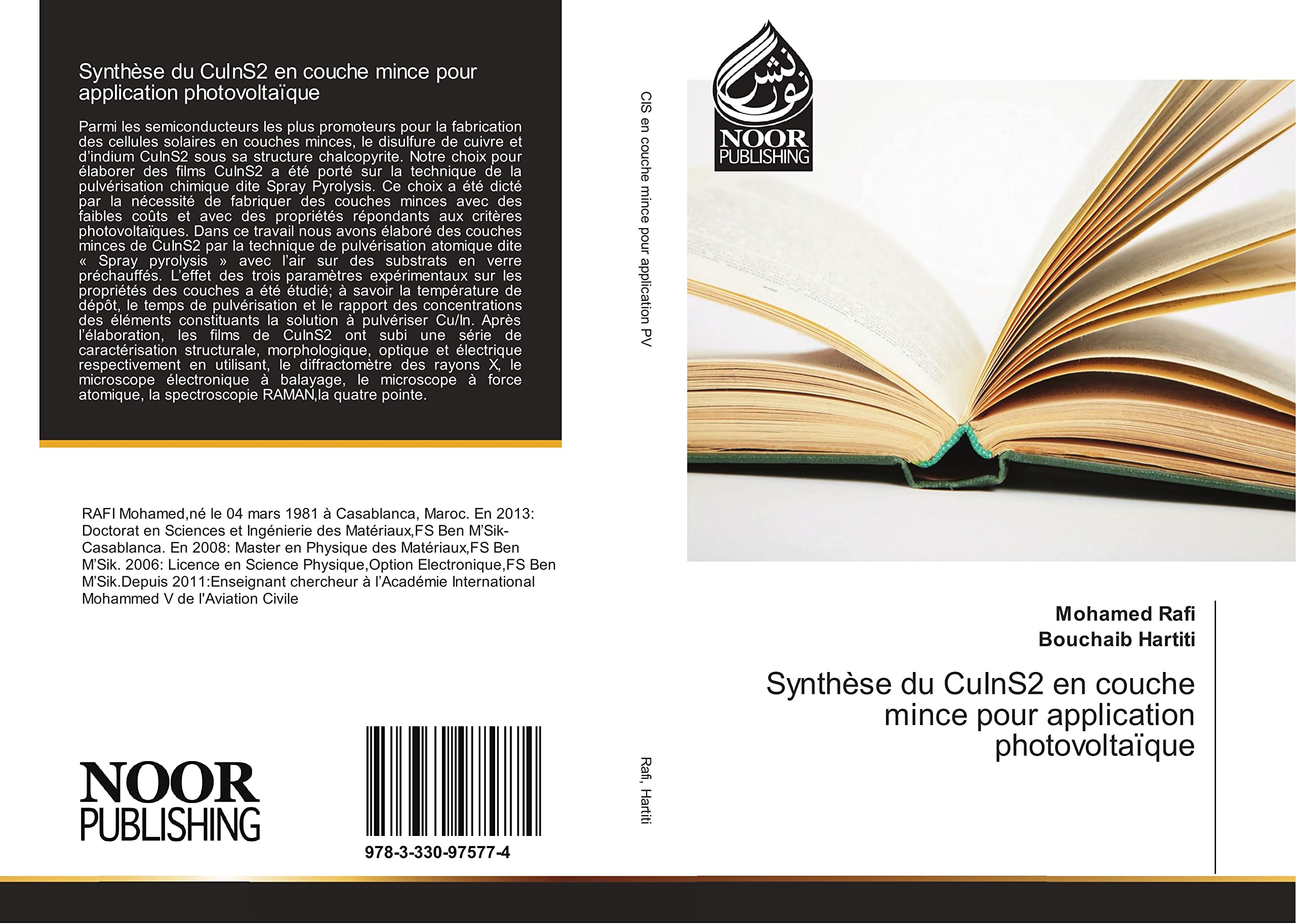Synthèse du CuInS2 en couche mince pour application photovoltaïque book