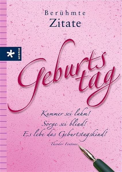 Product Image: Geburtstag: Berühmte Zitate
