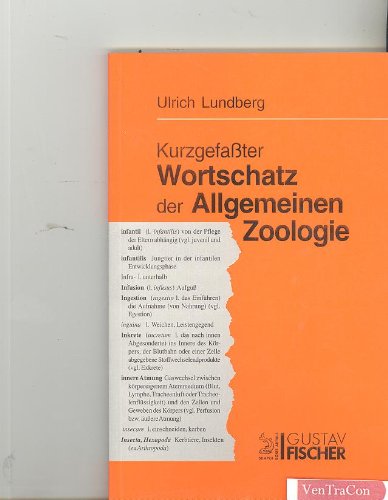 Kurzgefasster Wortschatz der Allgemeinen Zoologie Natural Sciences