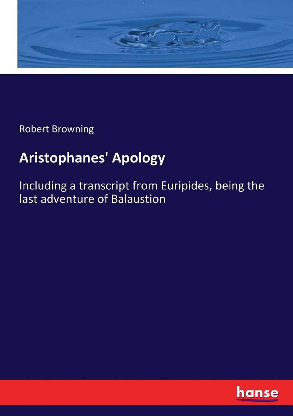 Aristophanes' Apology Books