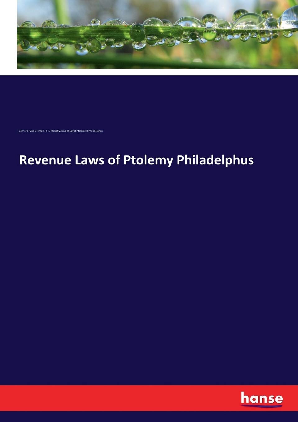 Revenue Laws of Ptolemy Philadelphus book