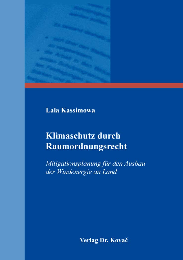 Klimaschutz durch Raumordnungsrecht: Mitigationsplanung für den Ausbau der Windenergie an Land: 15 book