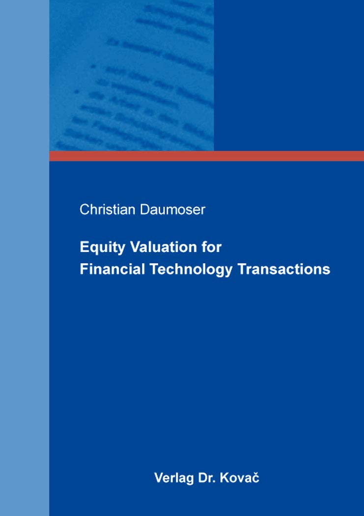 Equity Valuation for Financial Technology Transactions (Finanzmanagement) Law