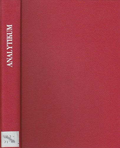 Analytikum. Methoden der analytischen Chemie und ihre theoretischen Grundlagen Natural Sciences