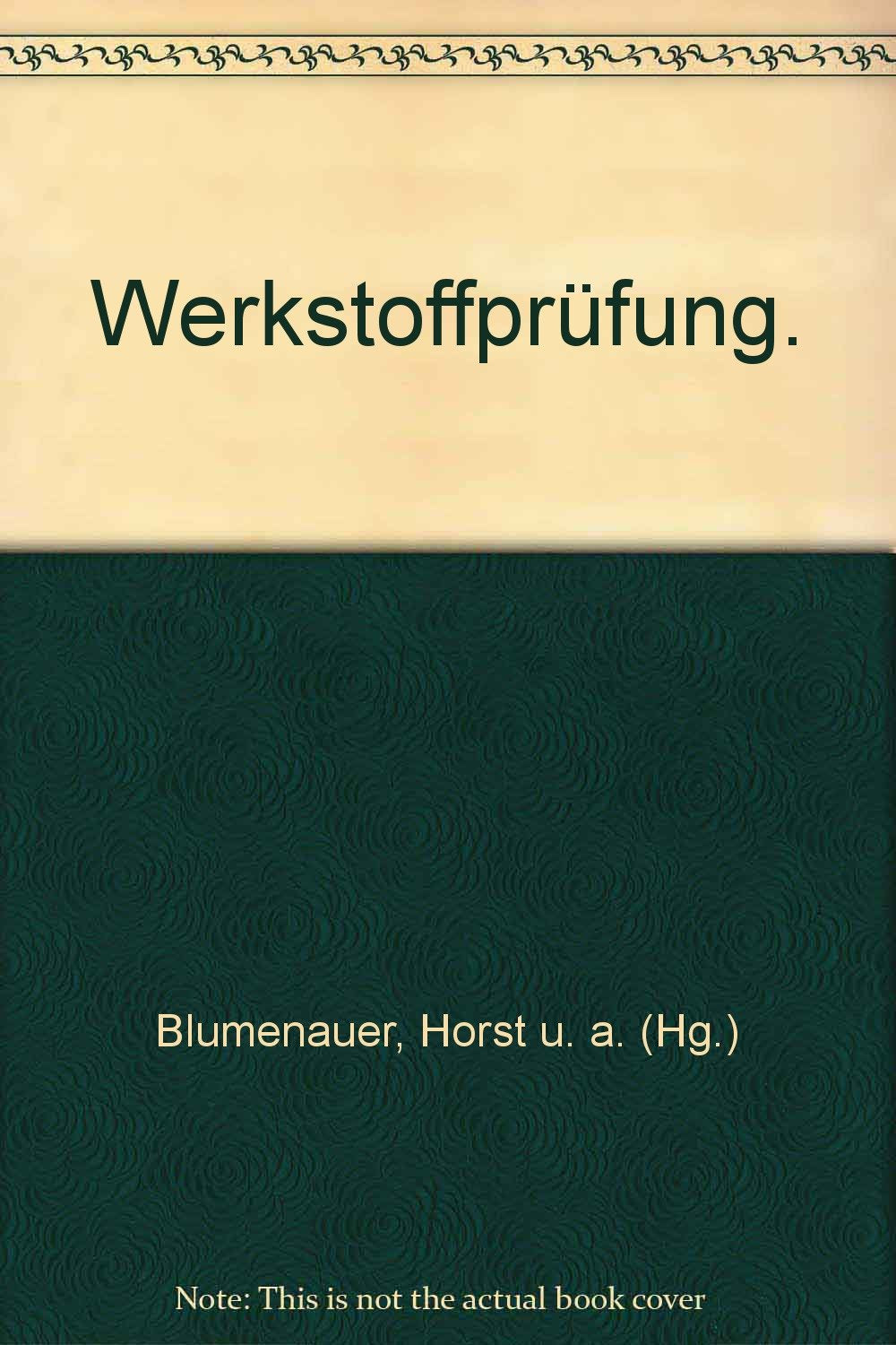 Werkstoffprüfung Business & Technology Books