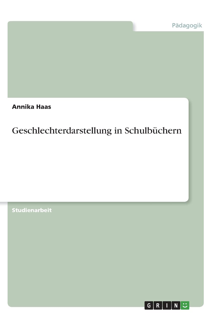 Geschlechterdarstellung in Schulbüchern Learning & Reference