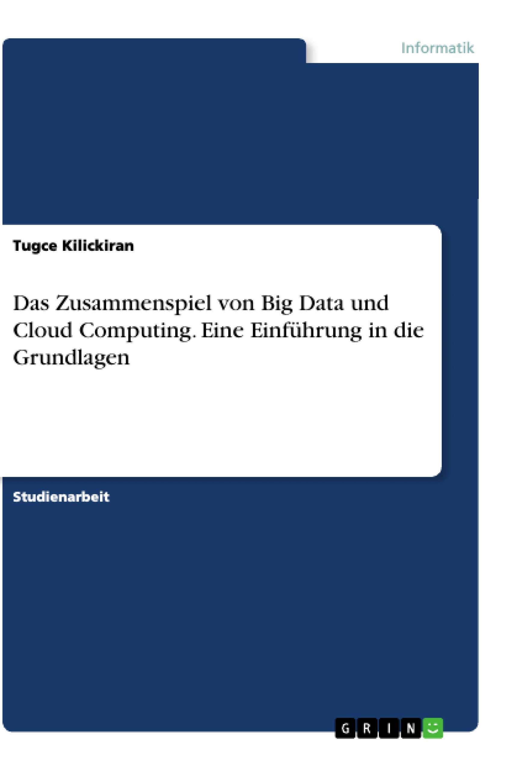 Das Zusammenspiel von Big Data und Cloud Computing. Eine Einführung in die Grundlagen Computer Science