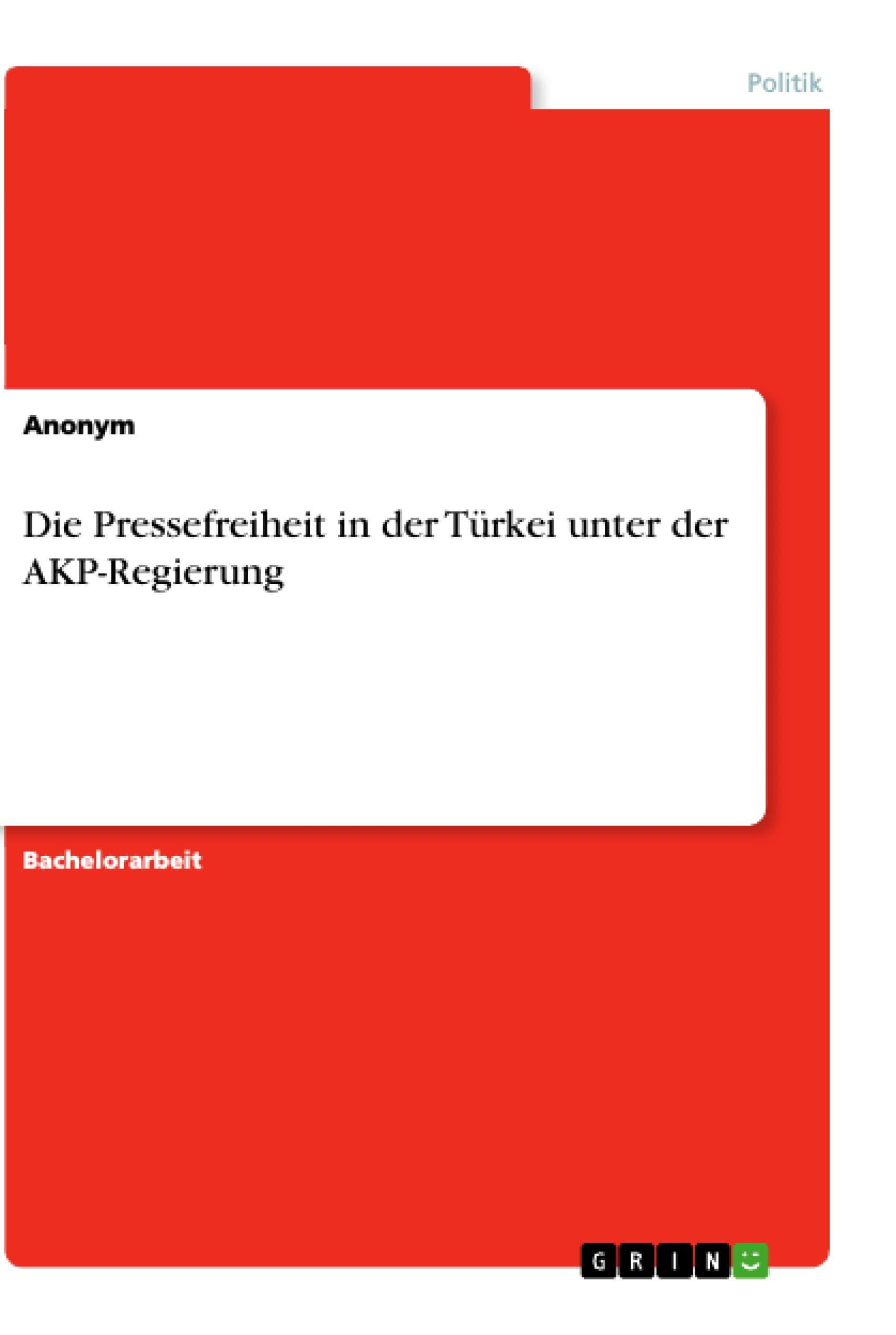 Die Pressefreiheit in der Türkei unter der AKP-Regierung Law
