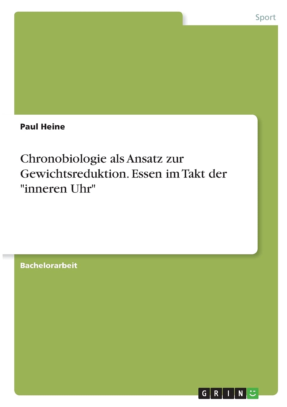 Chronobiologie als Ansatz zur Gewichtsreduktion. Essen im Takt der "inneren Uhr" Medicine
