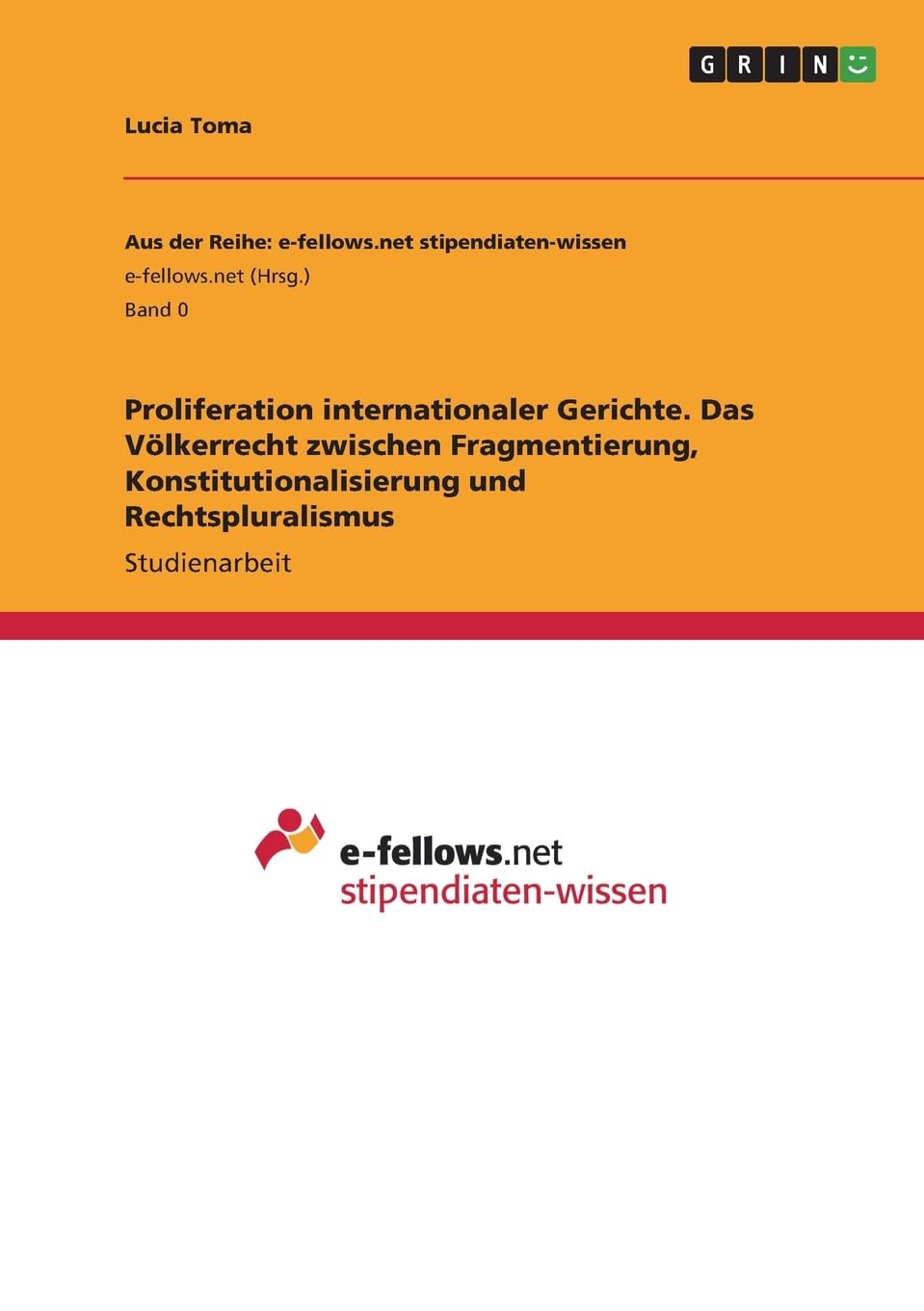 Proliferation internationaler Gerichte. Das Völkerrecht zwischen Fragmentierung, Konstitutionalisierung und Rechtspluralismus Law
