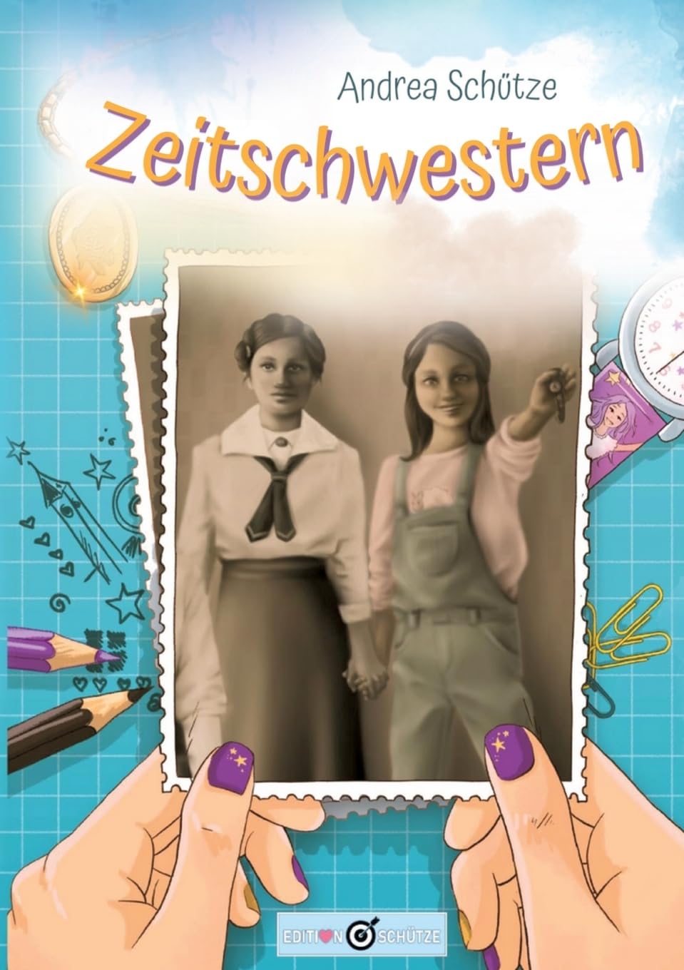 Zeitschwestern: Ein spannendes Zeitreiseabenteuer mit vielen Illustrationen, Fotos und einem Fragebogen, für Kinder zwischen 8 und 11 Jahren Contemporary literature Books