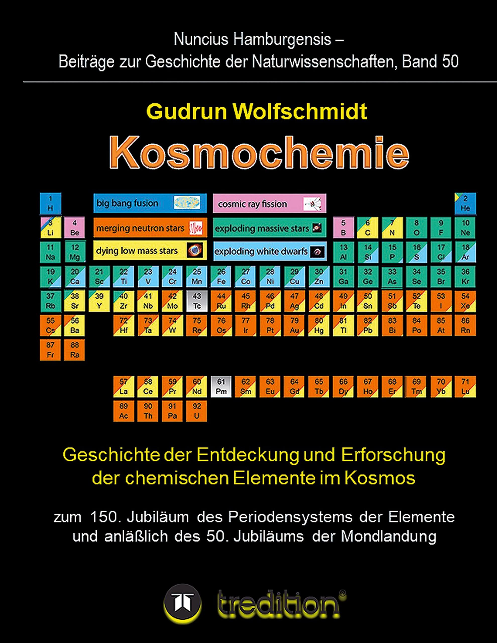 Kosmochemie - Geschichte der Entdeckung und Erforschung der chemischen Elemente im Kosmos zum 150. Jubiläum des Periodensystems der Elemente (PSE, ... zur Geschichte der Naturwissenschaften) Natural Sciences