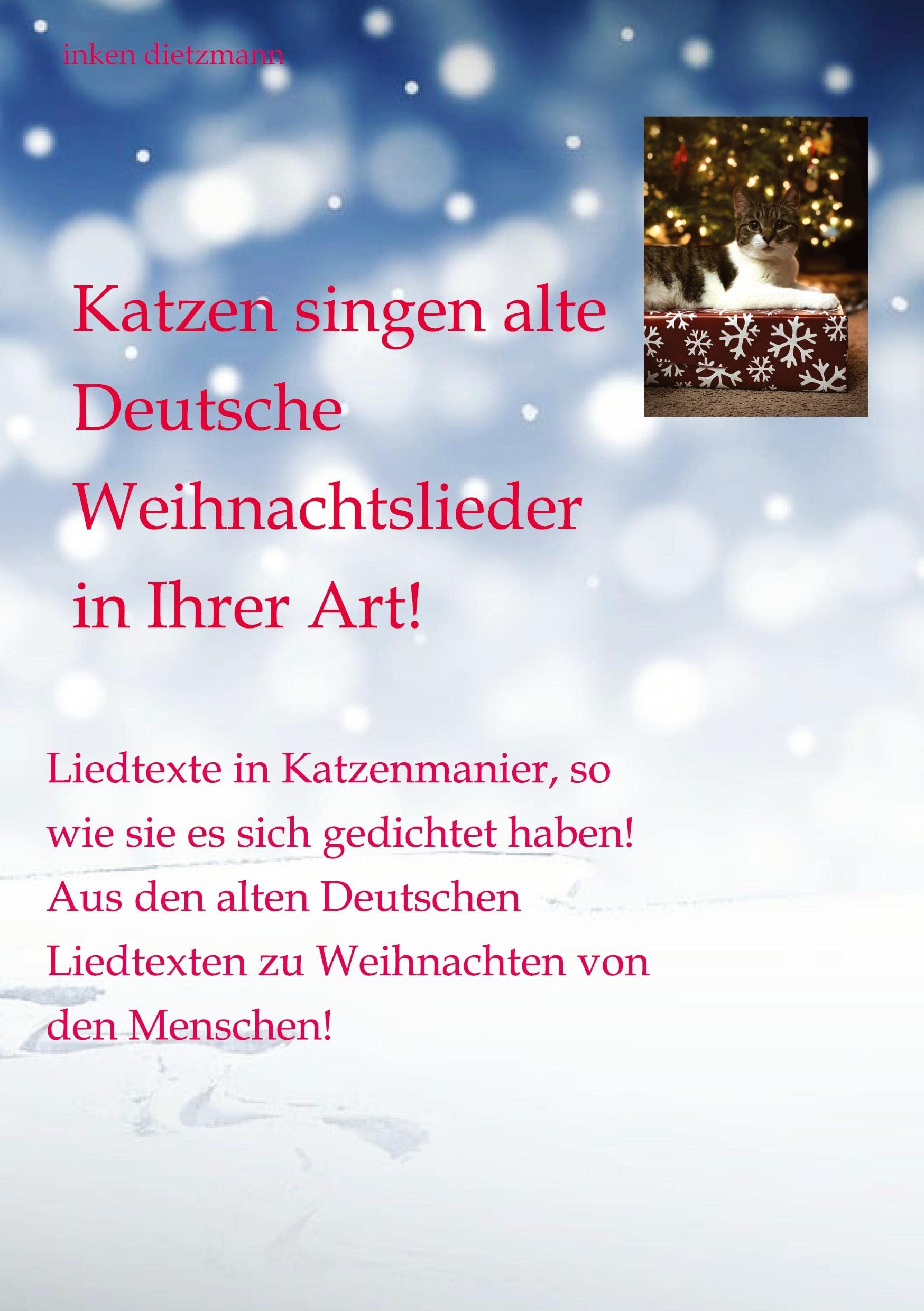 Katzen singen alte Deutsche Weihnachtslieder in Ihrer Art!: Liedtexte in Katzenmanier, so wie sie es sich gedichtet haben! Novels & Short Stories