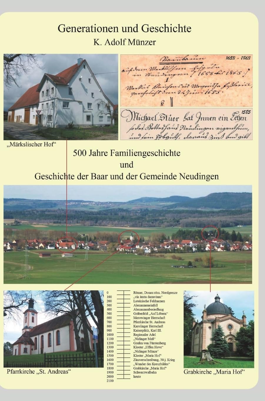 Generationen und Geschichte: 500 Jahre Familiengeschichte und Geschichte der Baar und der Gemeinde Neudingen Books